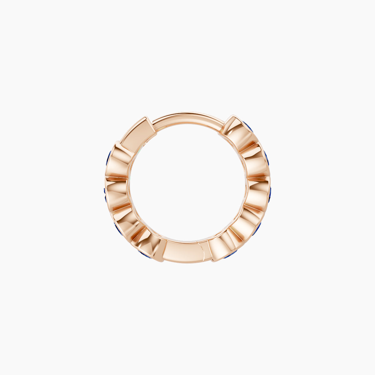 Neith | 18k Rose Gold 6.5 mm Sapphire Hoop Piercing