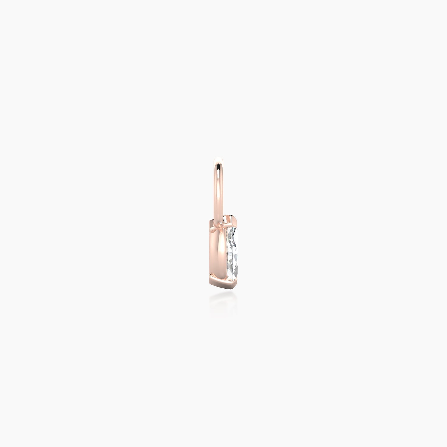 Nut | 18k Rose Gold 5 mm Marquise Diamond Charm