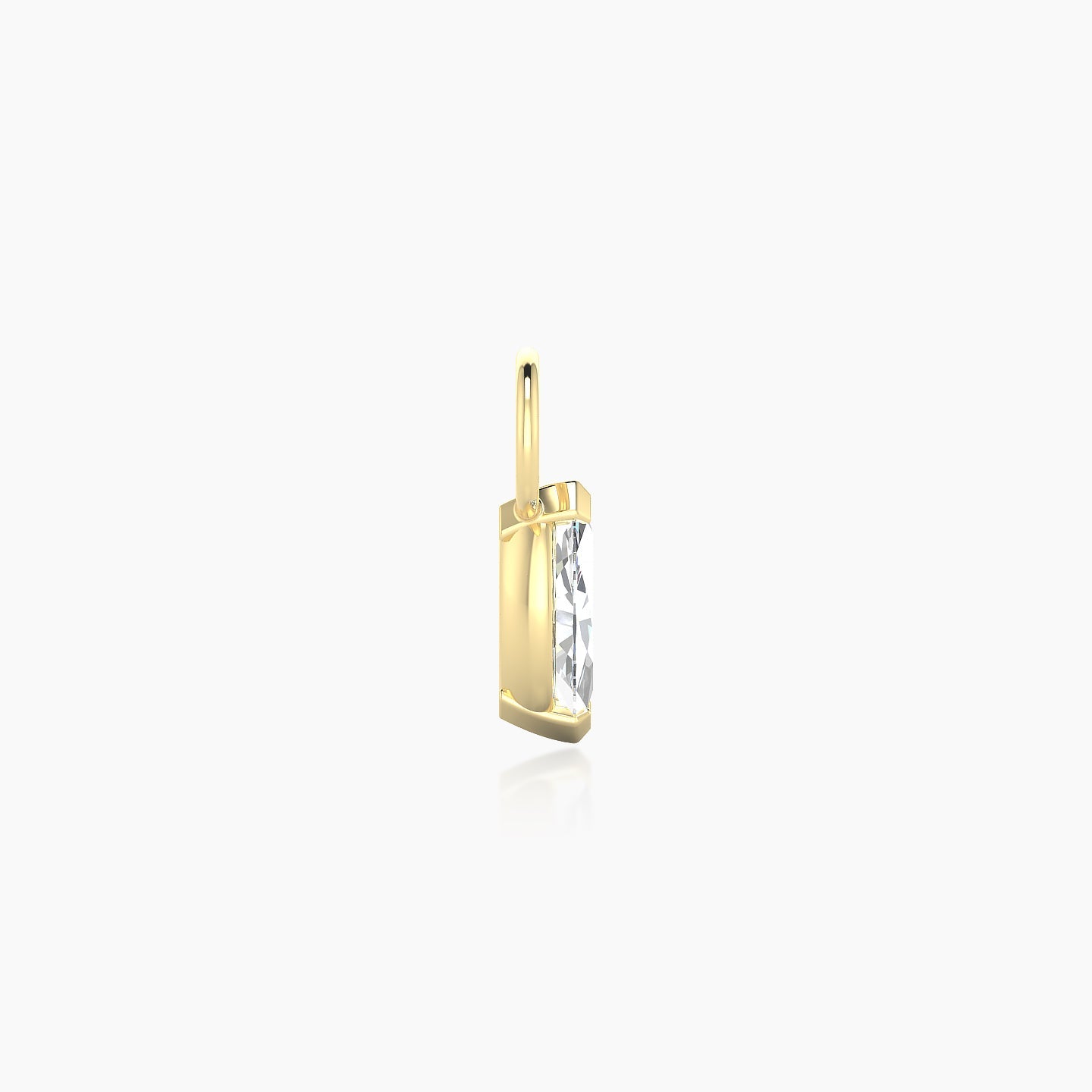 Nut | 18k Yellow Gold 7 mm Marquise Diamond Charm