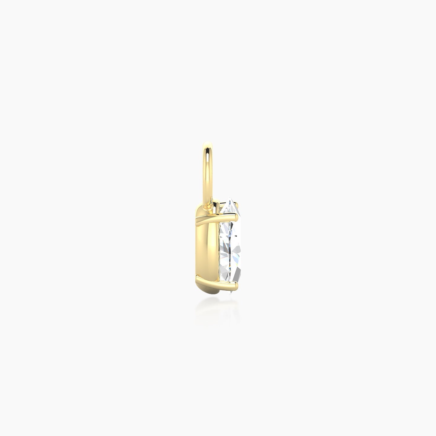 Nut | 18k Yellow Gold 6 mm Oval Diamond Charm