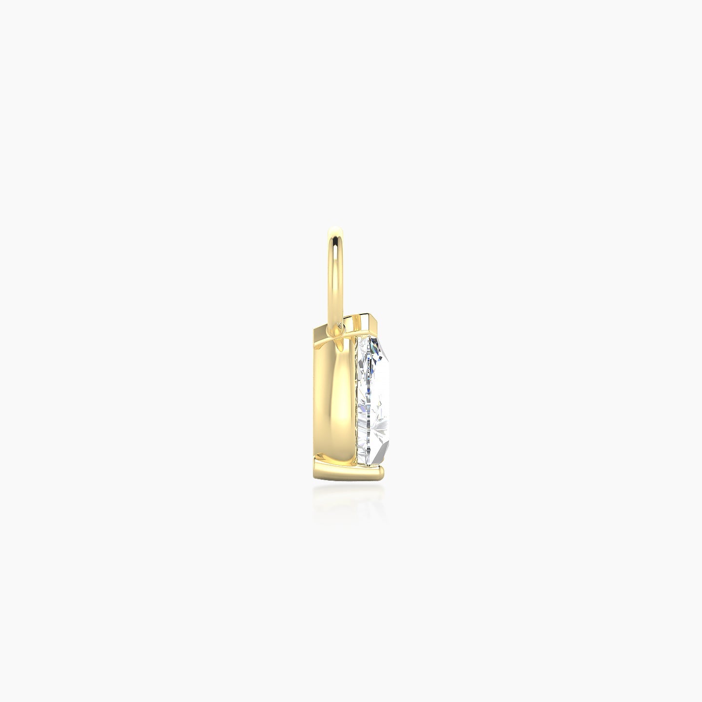 Nut | 18k Yellow Gold 6.5 mm Pear Diamond Charm