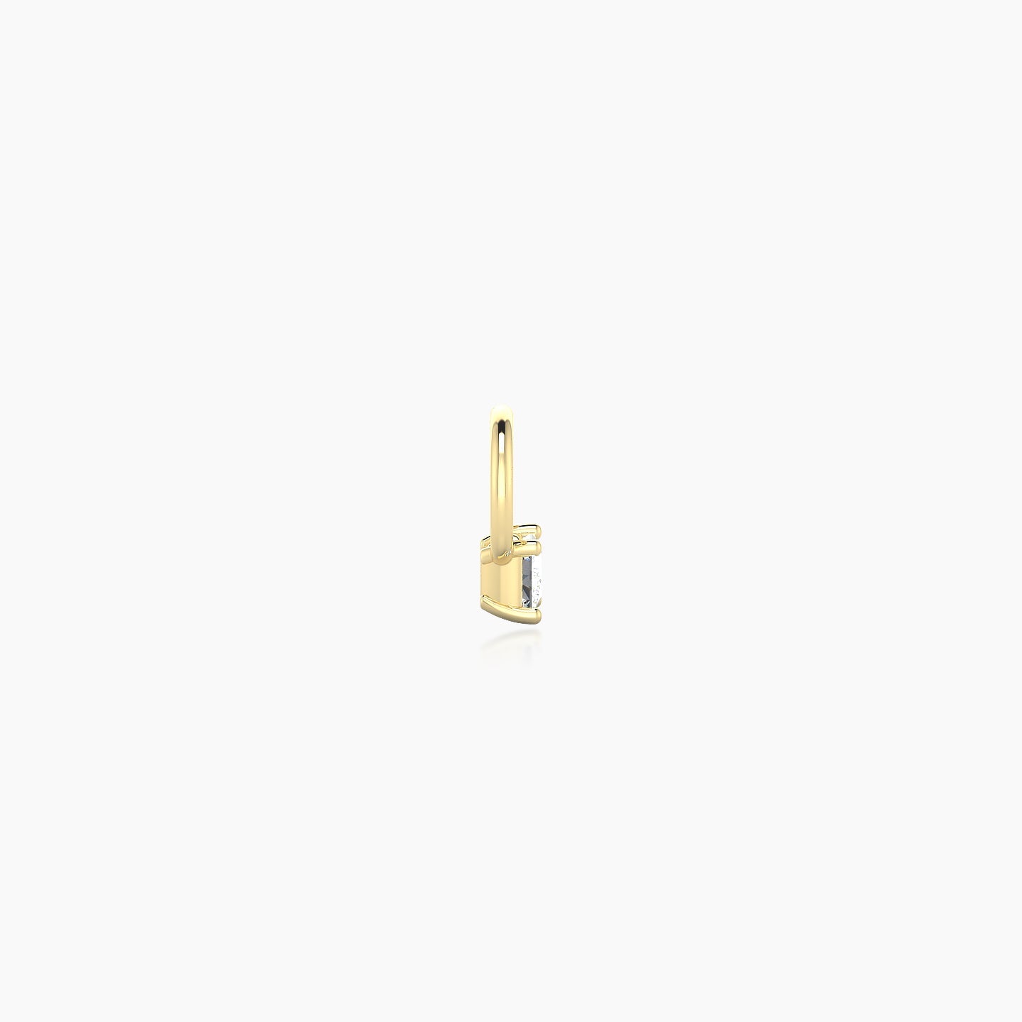 Nut | 18k Yellow Gold 2.5 mm Princess Diamond Charm