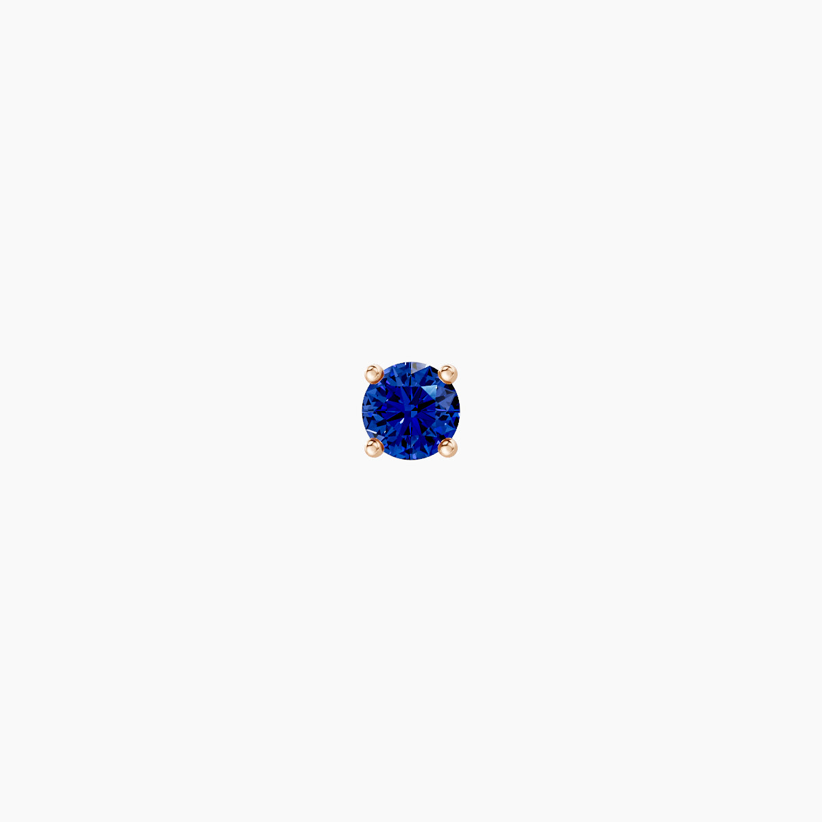 Nut | 18k Rose Gold 8 mm 2.5 mm Round Sapphire Piercing