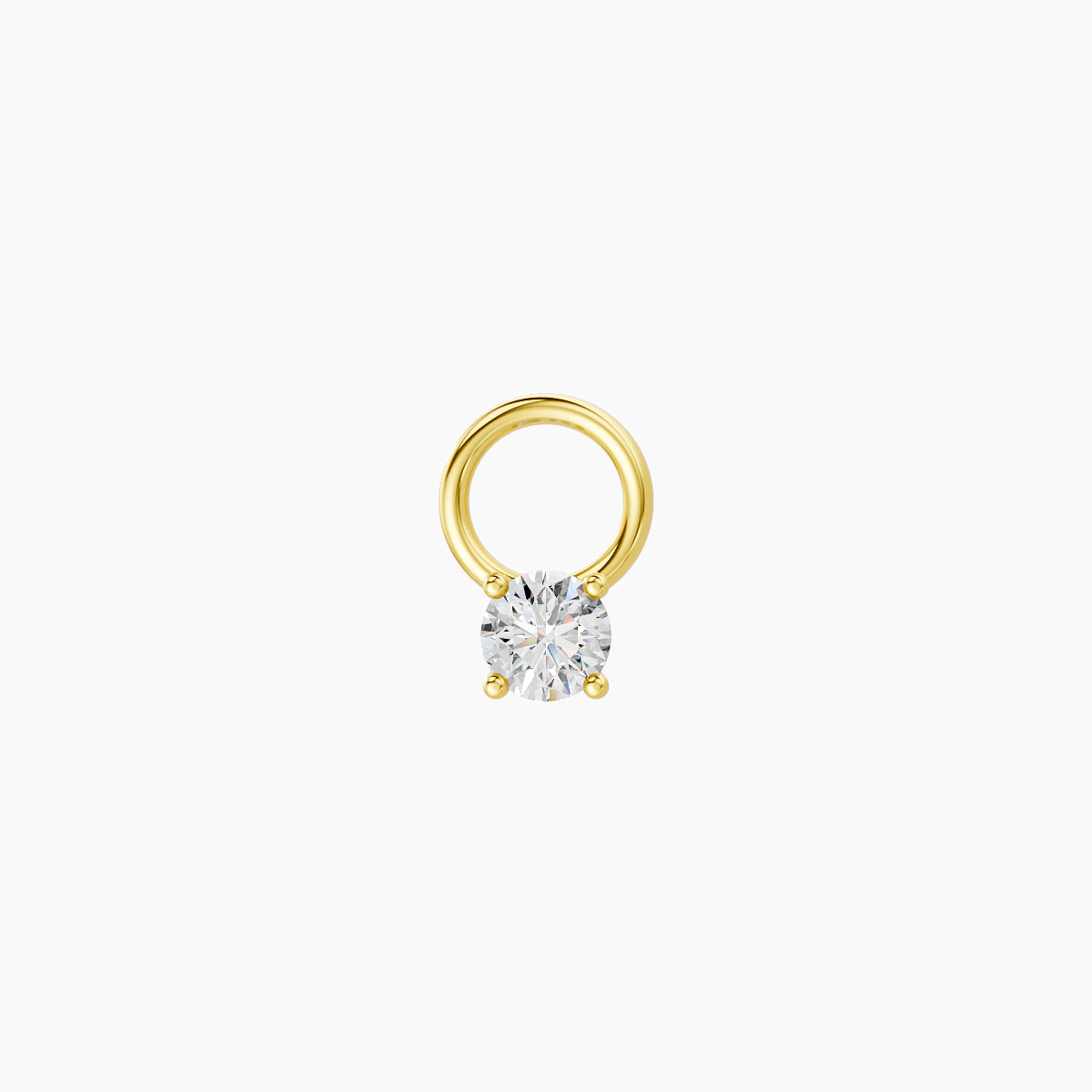 Nut | 18k Yellow Gold 2.5 mm Round Diamond Charm