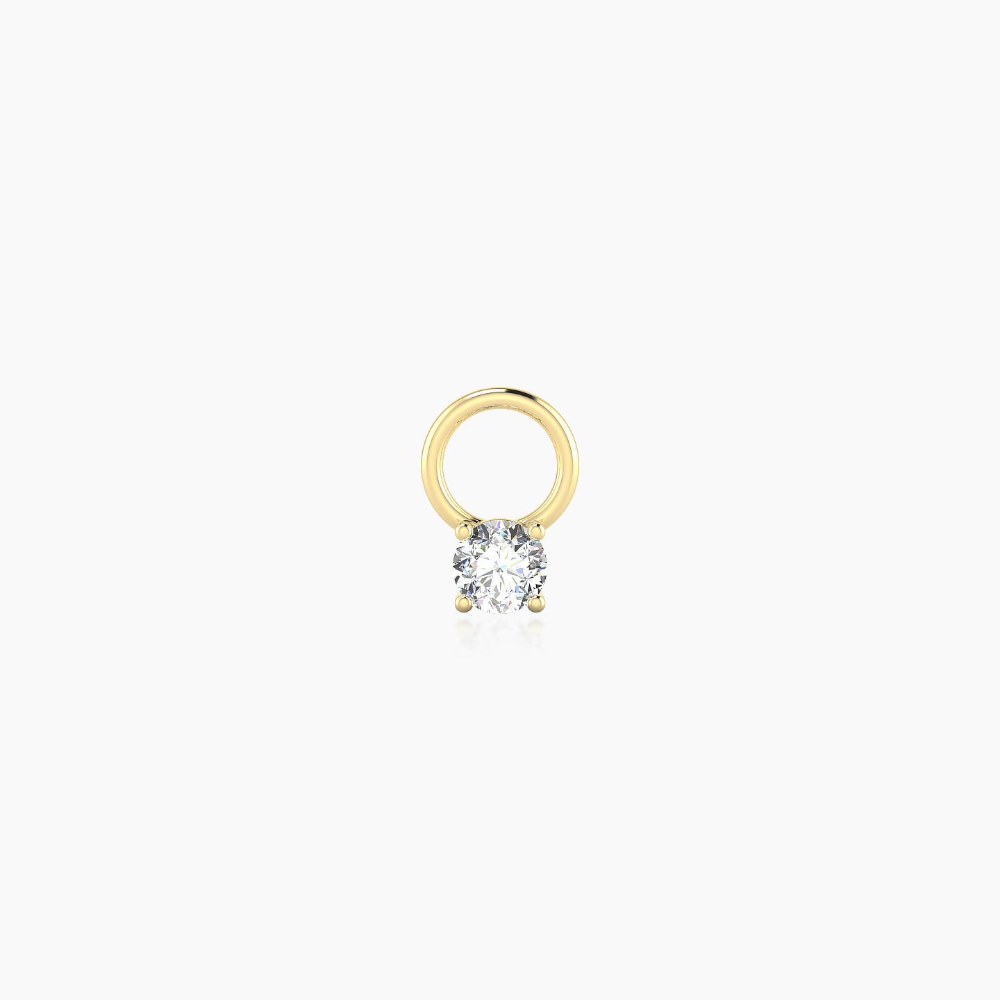 Nut | 18k Yellow Gold 2.5 mm Round Diamond Charm