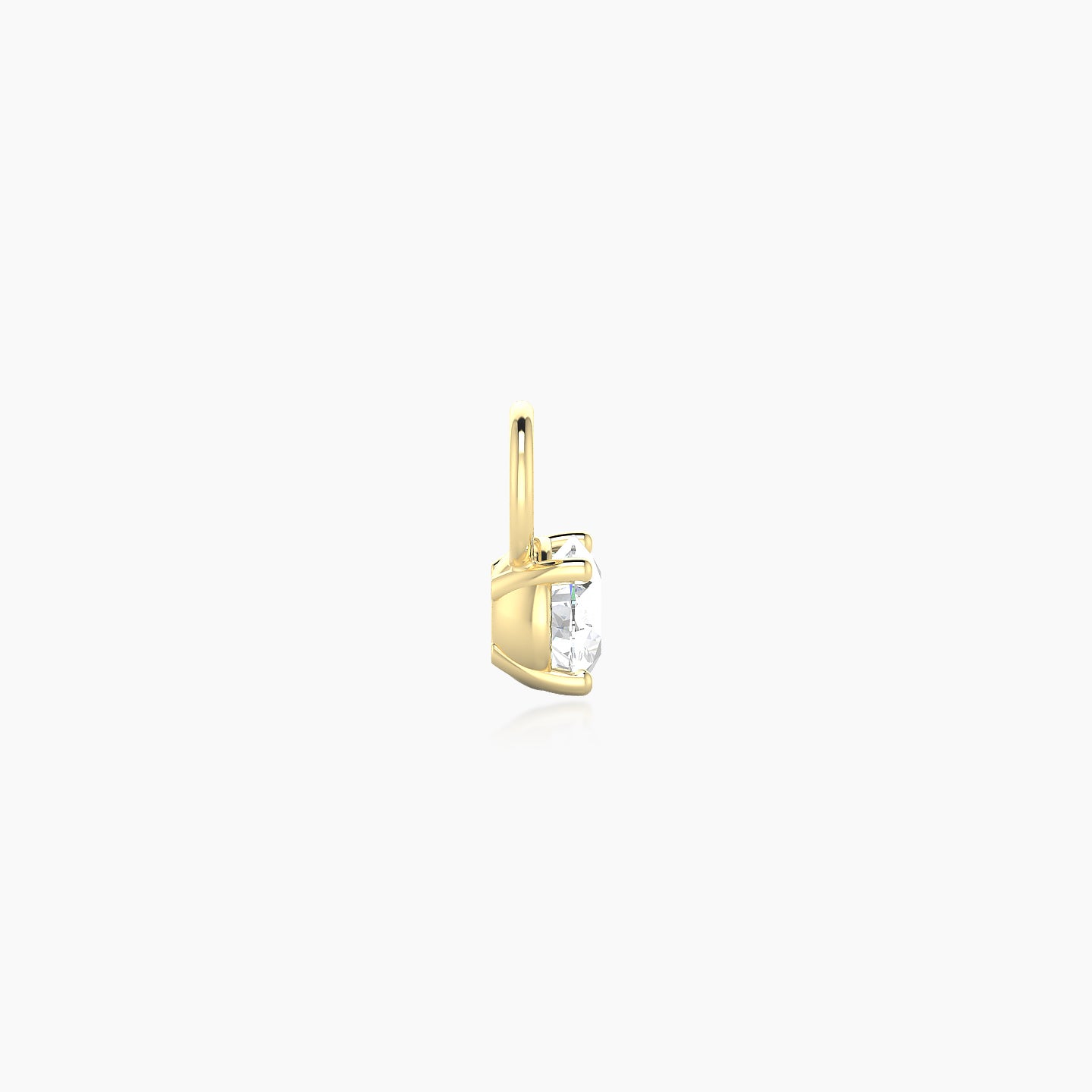 Nut | 18k Yellow Gold 3.8 mm Round Diamond Charm