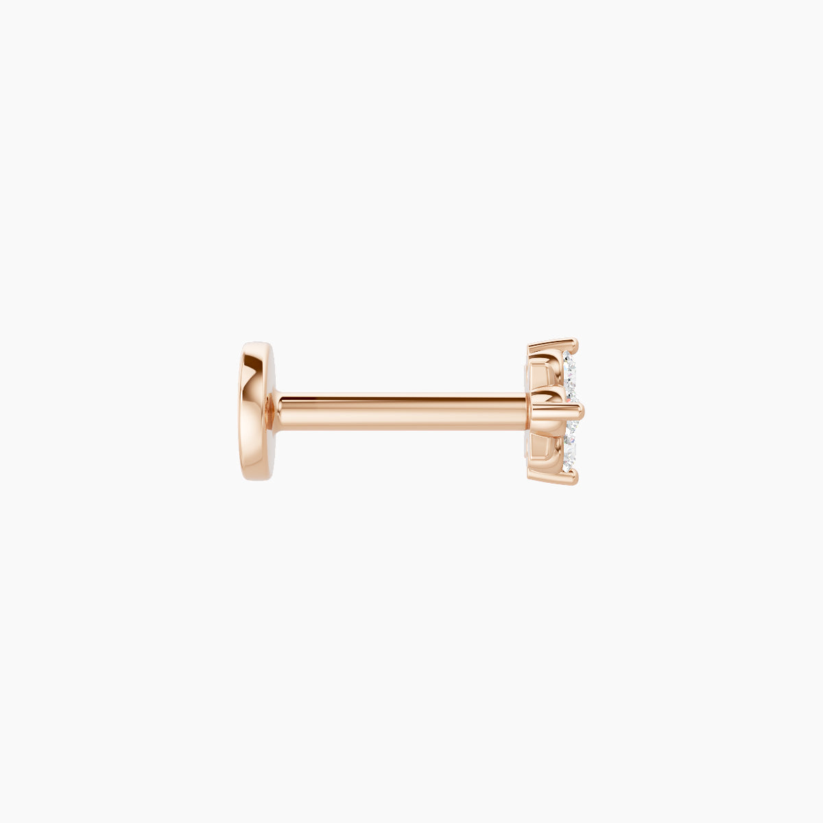 Nymph | 18k Rose Gold 4 mm 6.5 mm Flower Diamond Piercing