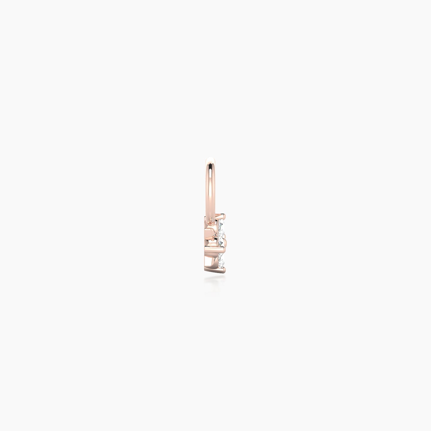 Nymph | 18k Rose Gold 4 mm Flower Diamond Charm