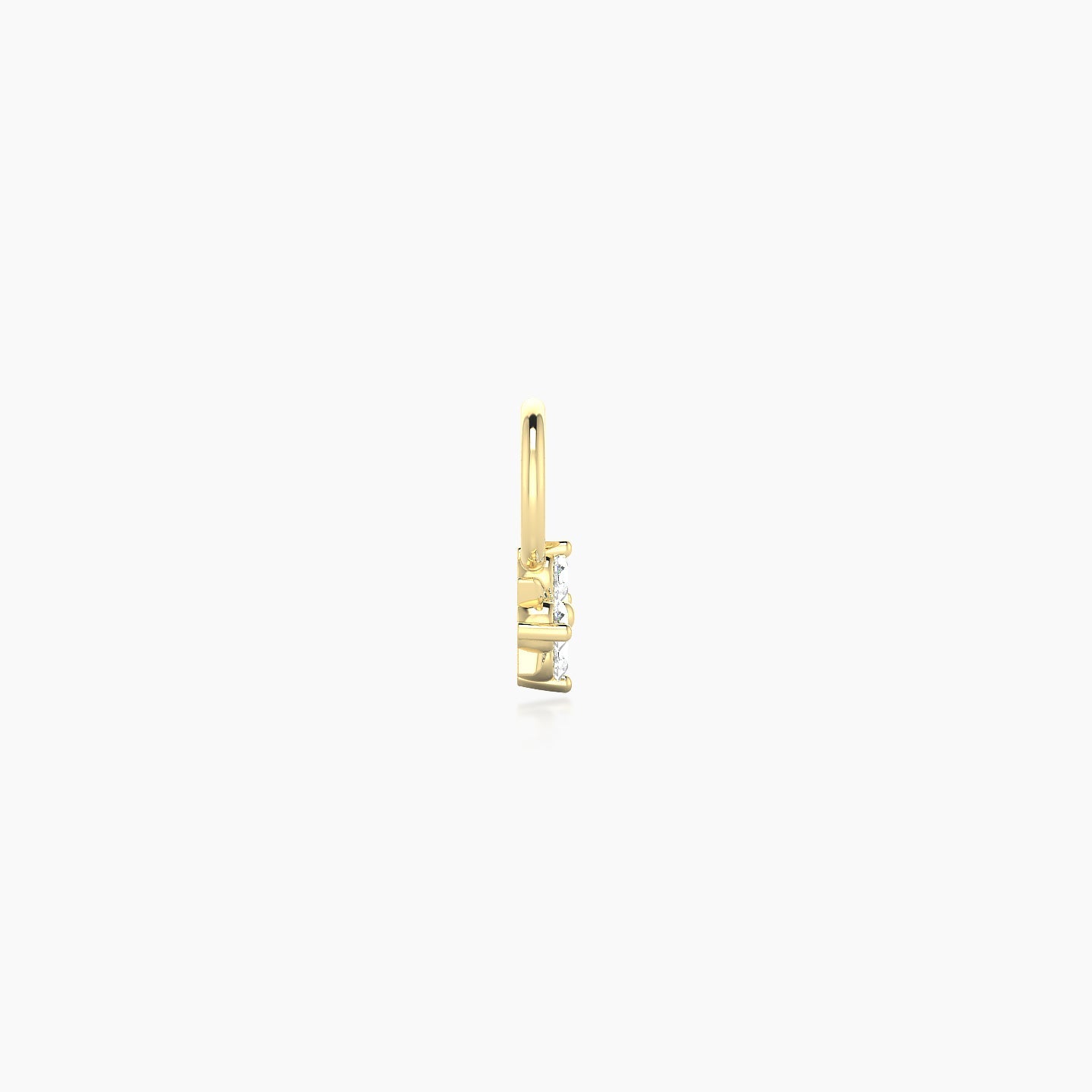Nymph | 18k Yellow Gold 4 mm Flower Diamond Charm