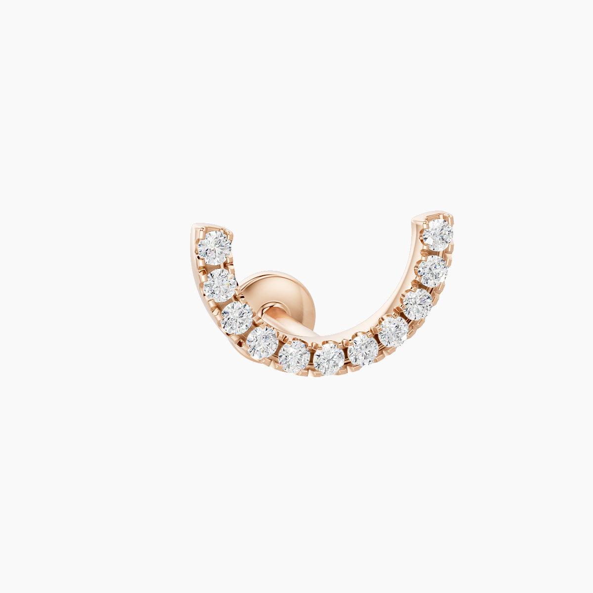Ops | 18k Rose Gold 5 mm Diamond Conch Piercing