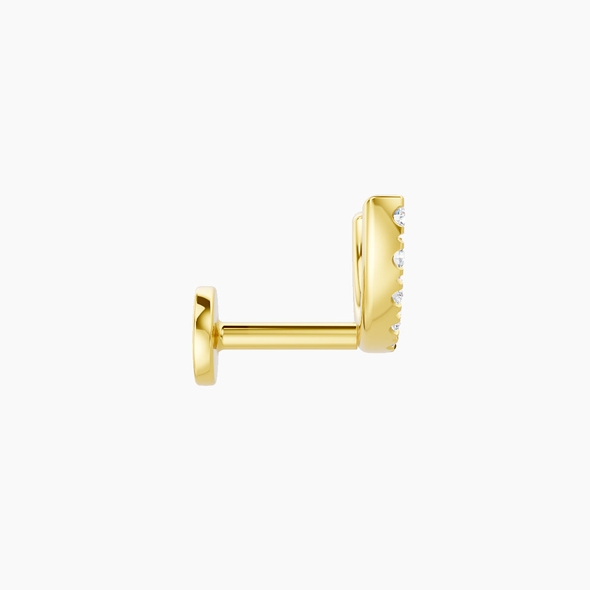 Ops | 18k Yellow Gold 5 mm Diamond Conch Piercing