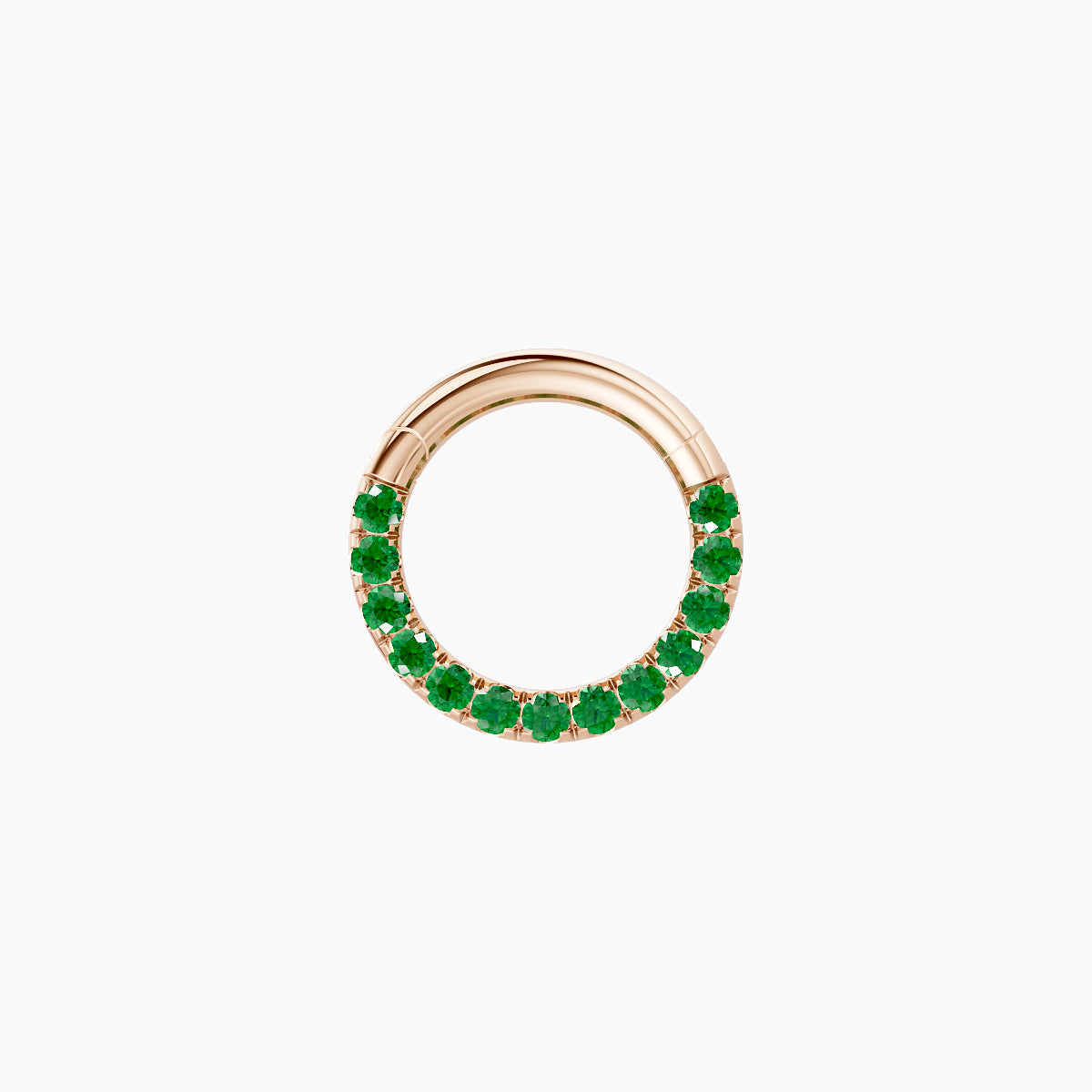 Ops | 18k Rose Gold 6.5 mm Emerald Daith Piercing