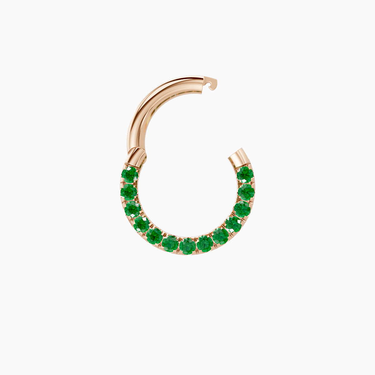 Ops | 18k Rose Gold 6.5 mm Emerald Daith Piercing