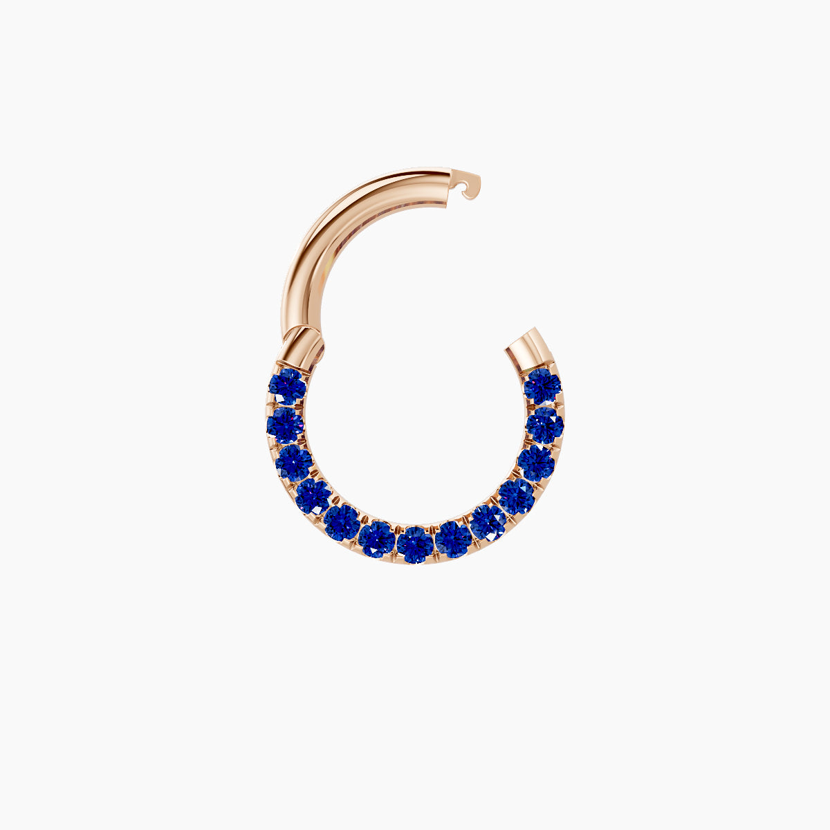 Ops | 18k Rose Gold 6.5 mm Sapphire Daith Piercing