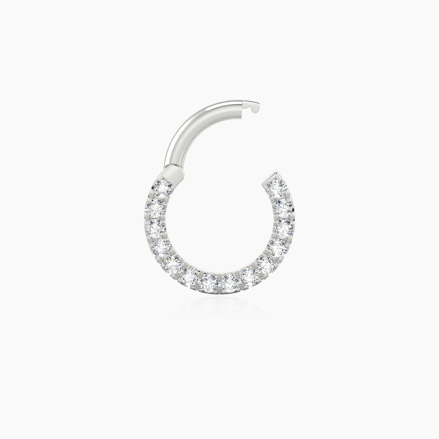 Ops | 18k White Gold 6.5 mm Diamond Daith Piercing