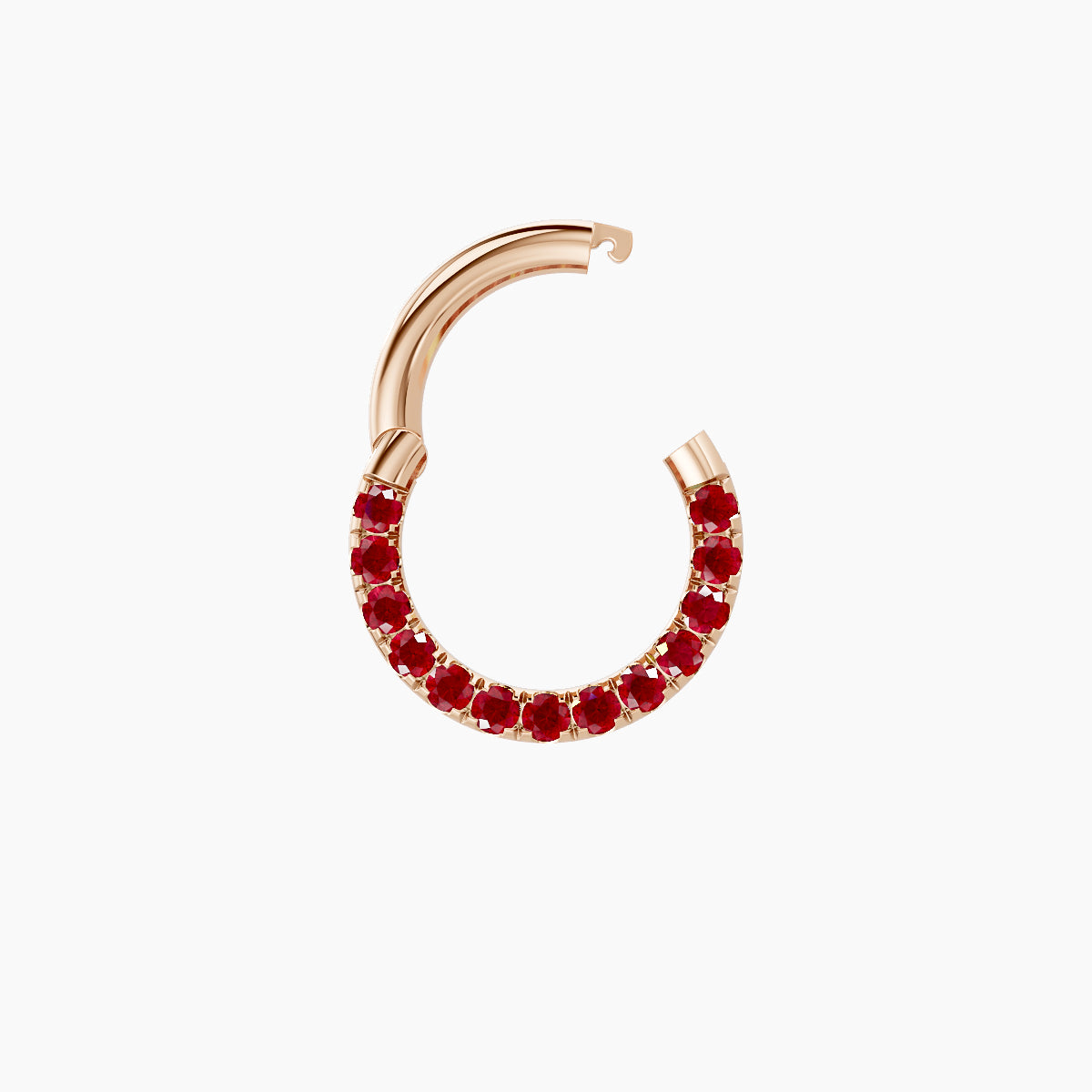 Ops | 18k Rose Gold 6.5 mm Ruby Septum Piercing