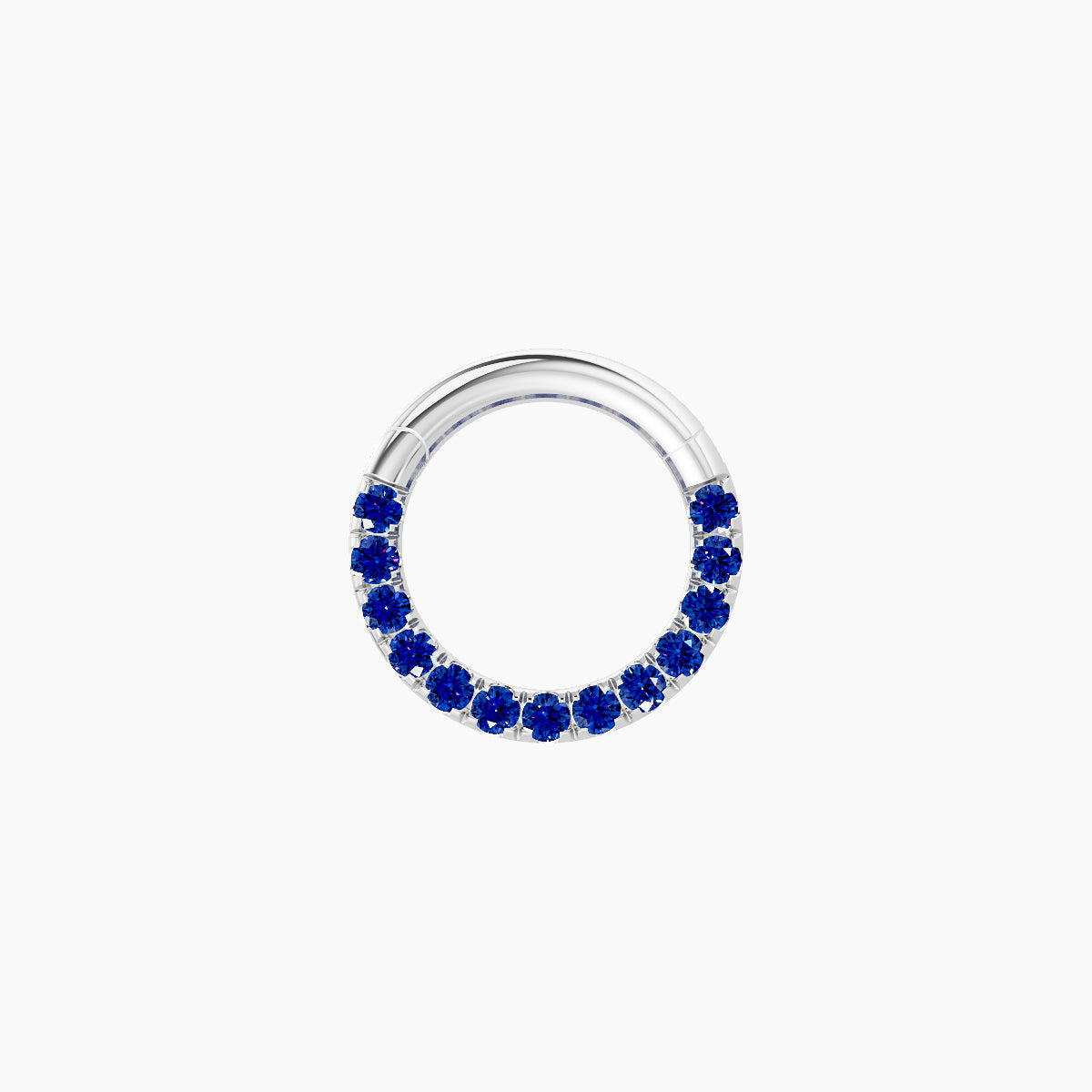 Ops | 18k White Gold 6.5 mm Sapphire Septum Piercing