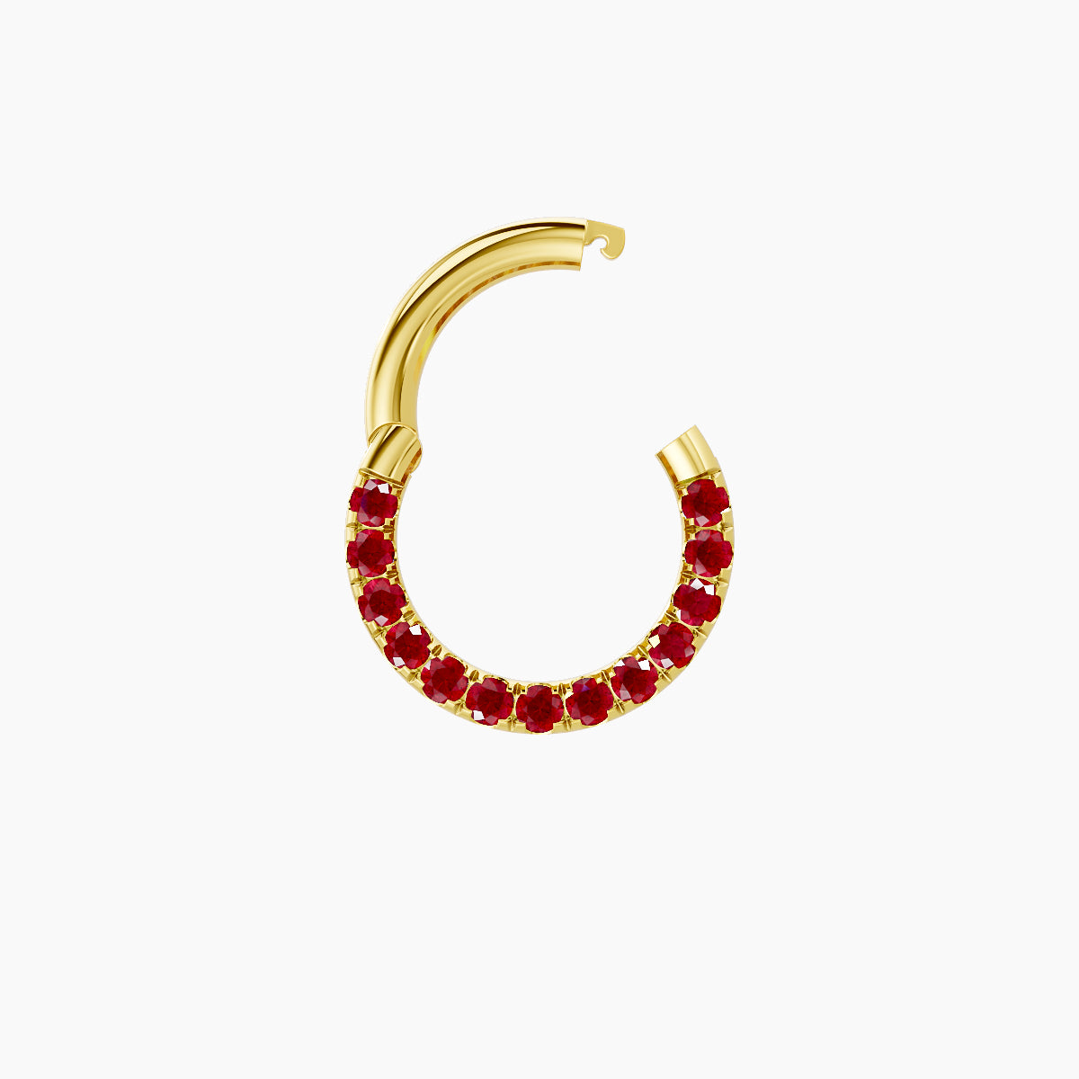 Ops | 18k Yellow Gold 6.5 mm Ruby Septum Piercing
