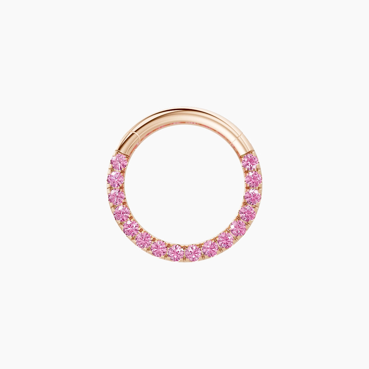 Ops | 18k Rose Gold 8 mm Pink Sapphire Daith Piercing
