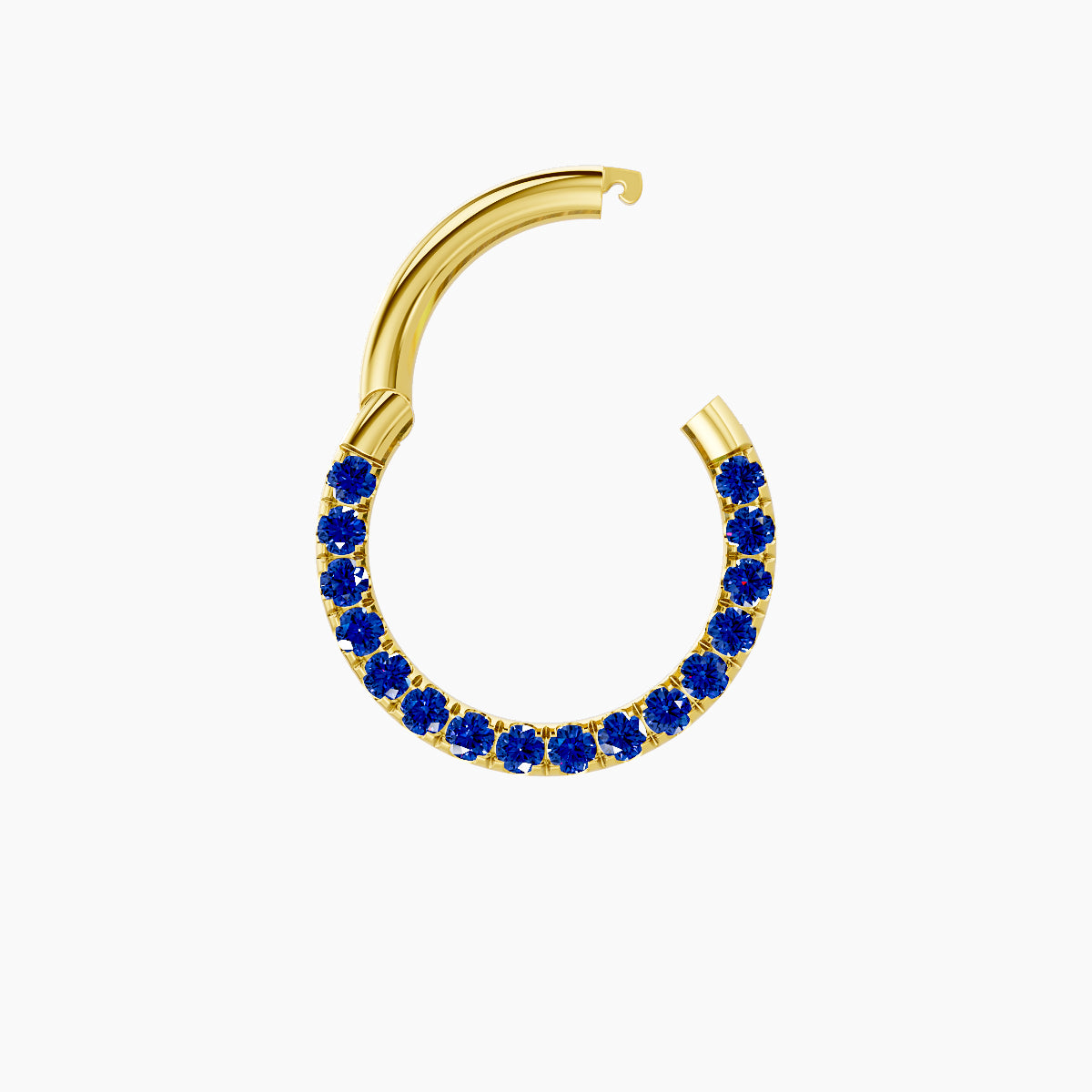 Ops | 18k Yellow Gold 8 mm Sapphire Septum Piercing