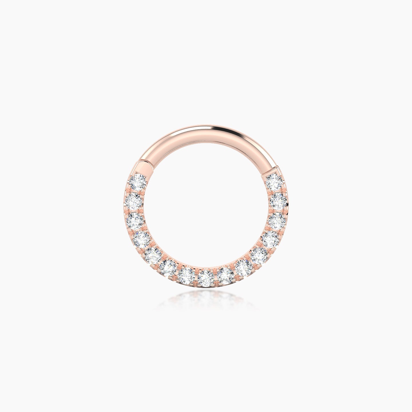 Ops | 18k Rose Gold 8 mm Diamond Septum Piercing