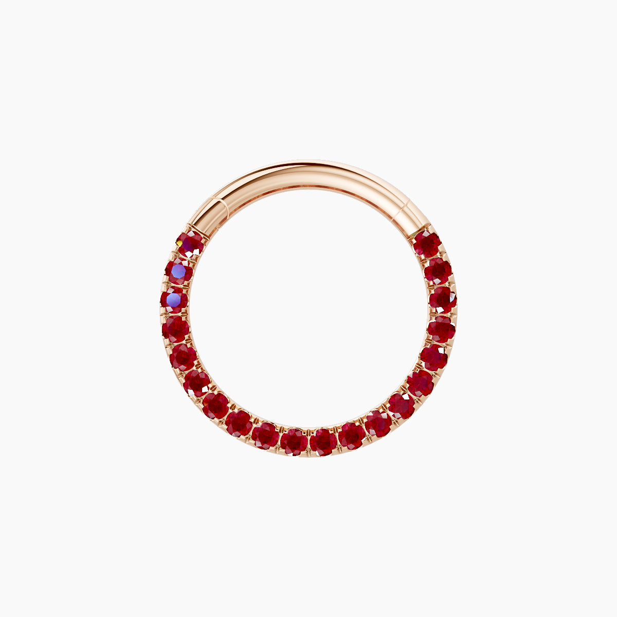 Ops | 18k Rose Gold 9.5 mm Ruby Septum Piercing