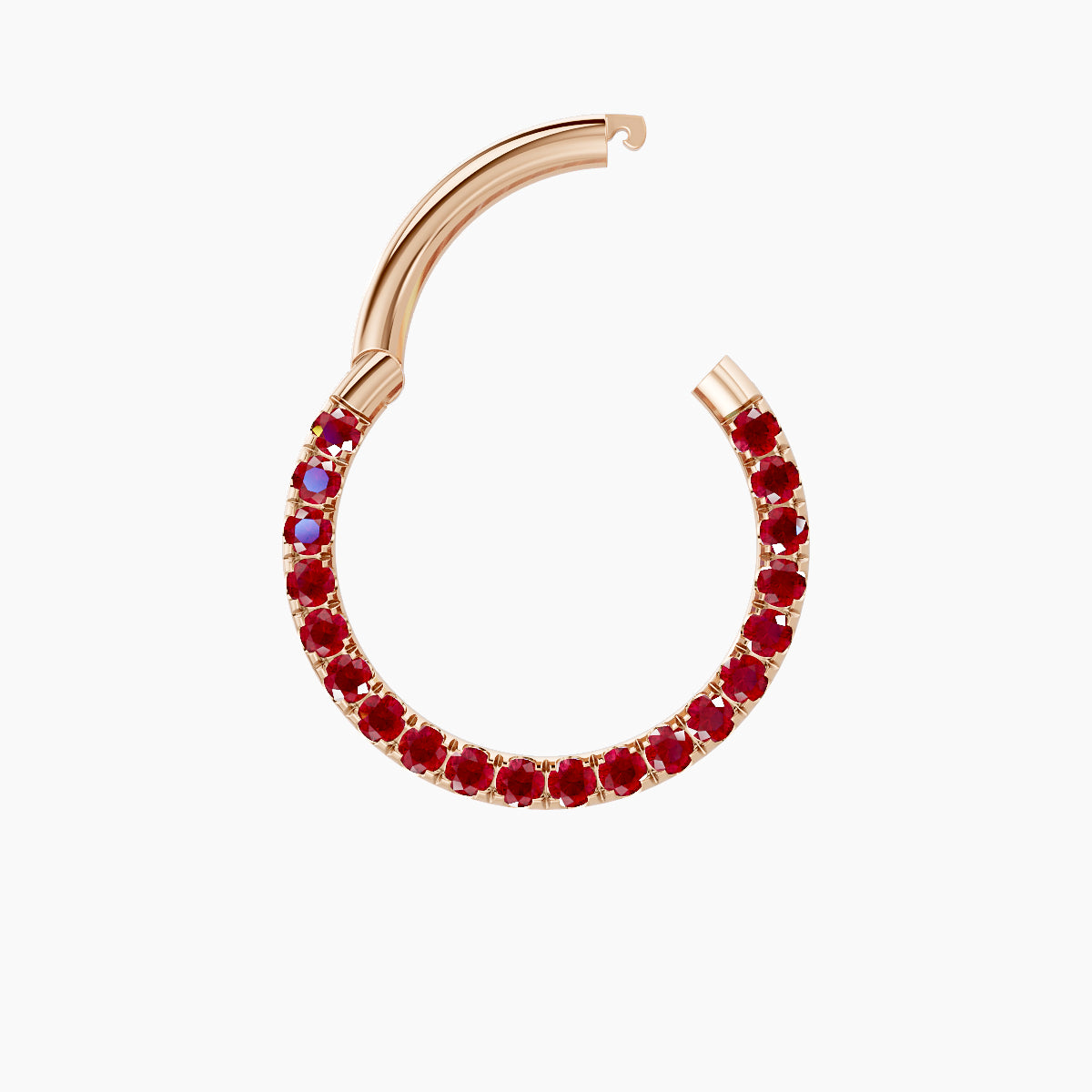 Ops | 18k Rose Gold 9.5 mm Ruby Septum Piercing