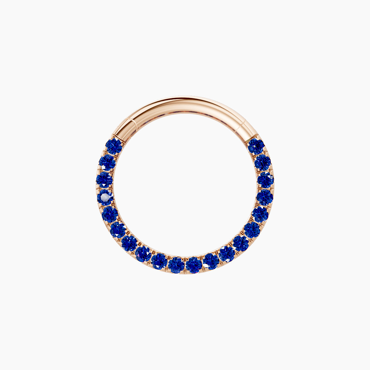 Ops | 18k Rose Gold 9.5 mm Sapphire Septum Piercing