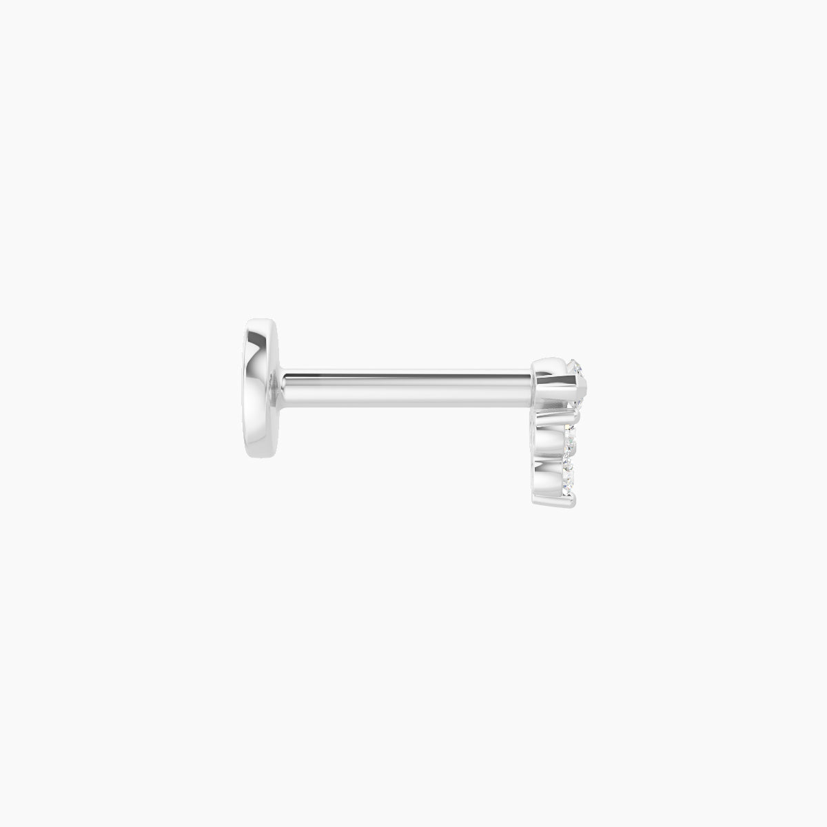 Oya | 18k White Gold 4 mm 6.5 mm Diamond Piercing