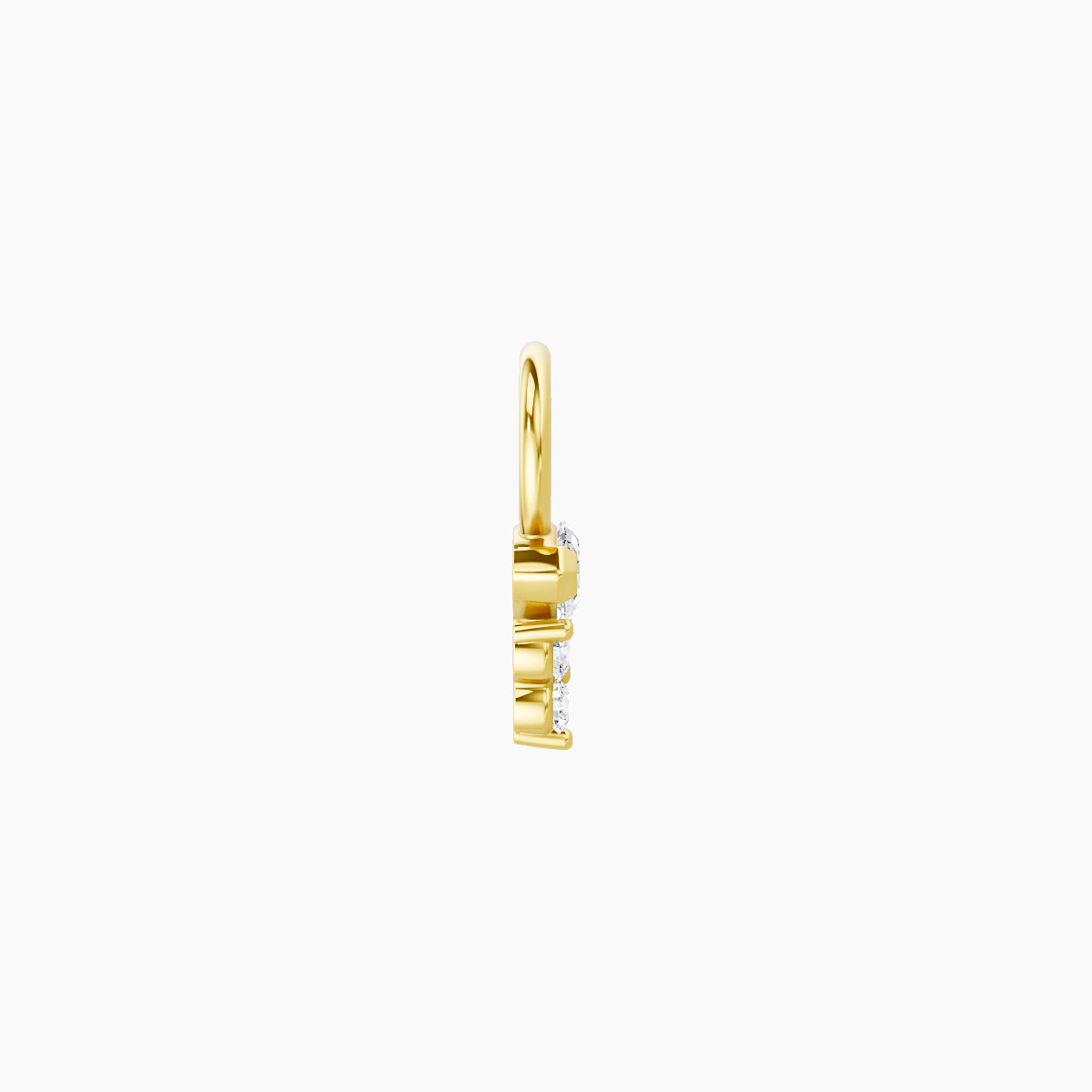 Oya | 18k Yellow Gold 5 mm Diamond Charm