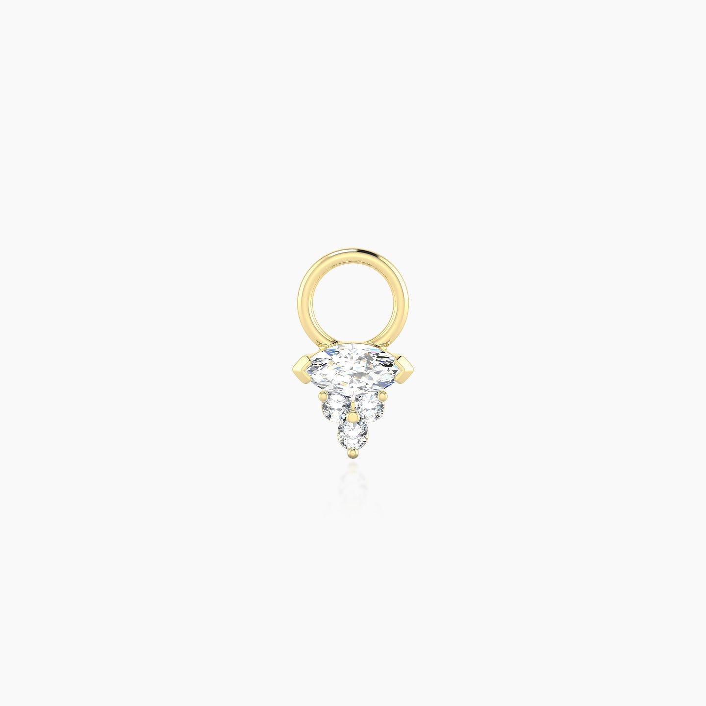 Oya | 18k Yellow Gold 5 mm Diamond Charm