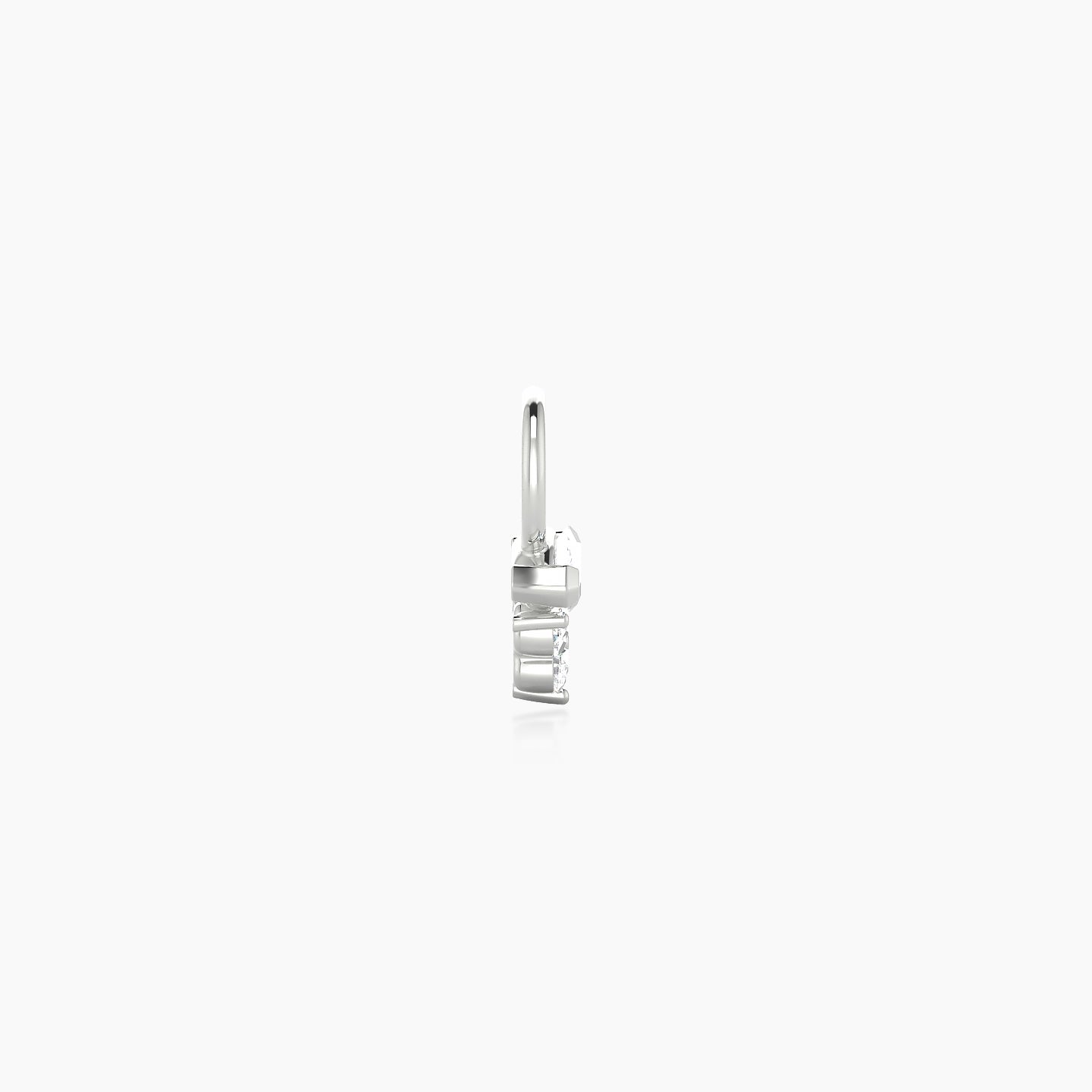 Oya | 18k White Gold 5 mm Diamond Charm