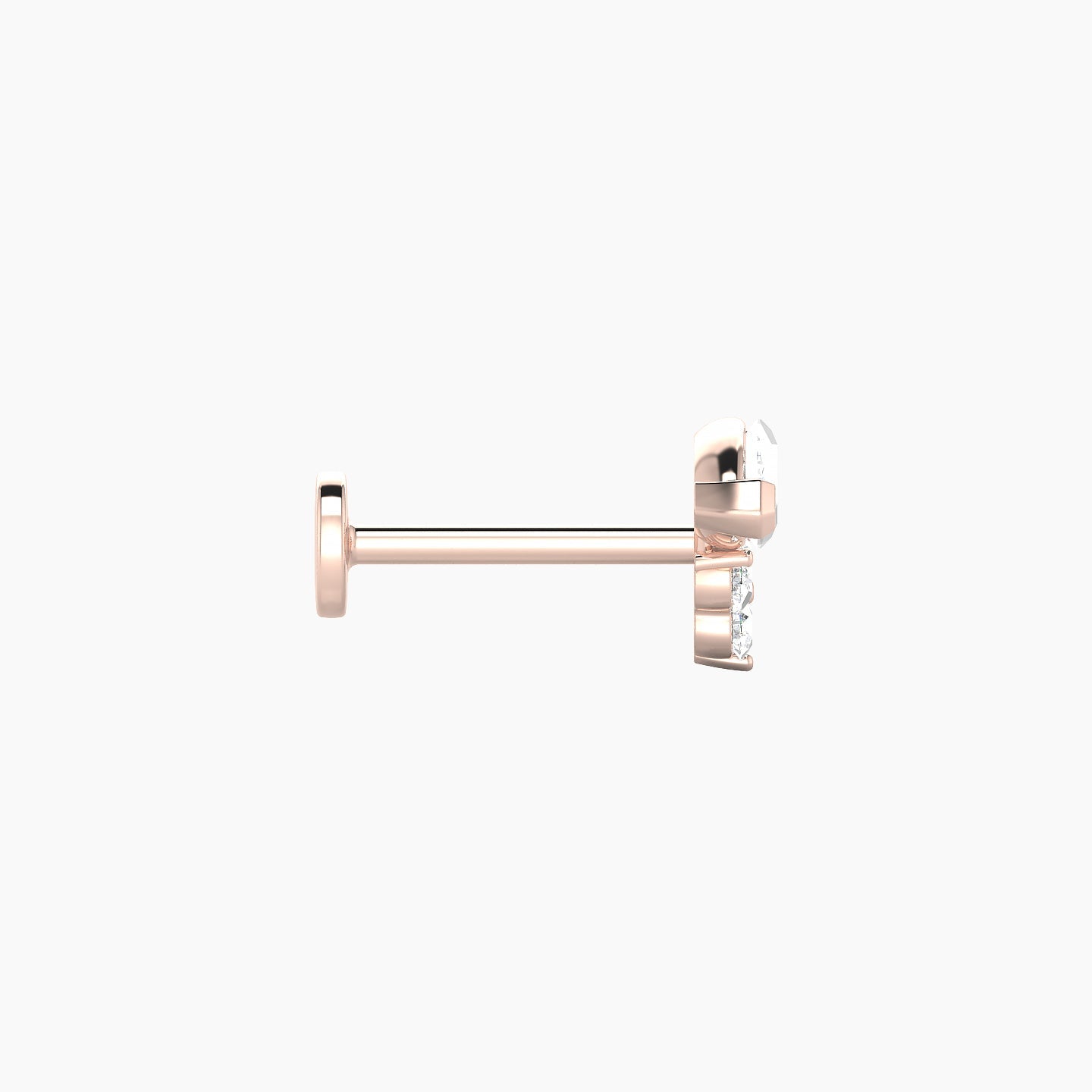 Oya | 18k Rose Gold 7 mm 8 mm Diamond Piercing