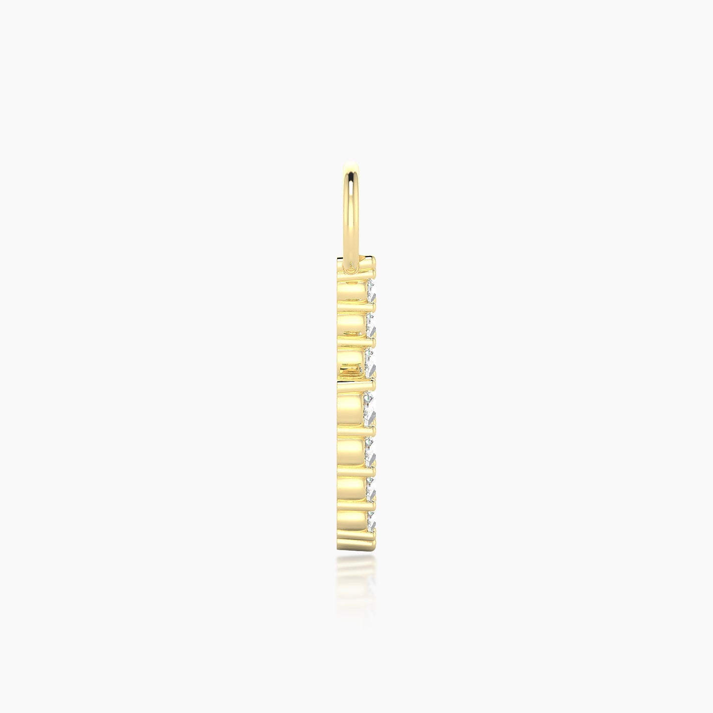 Phoebe | 18k Yellow Gold 11.5 mm Lightning Bolt Diamond Charm