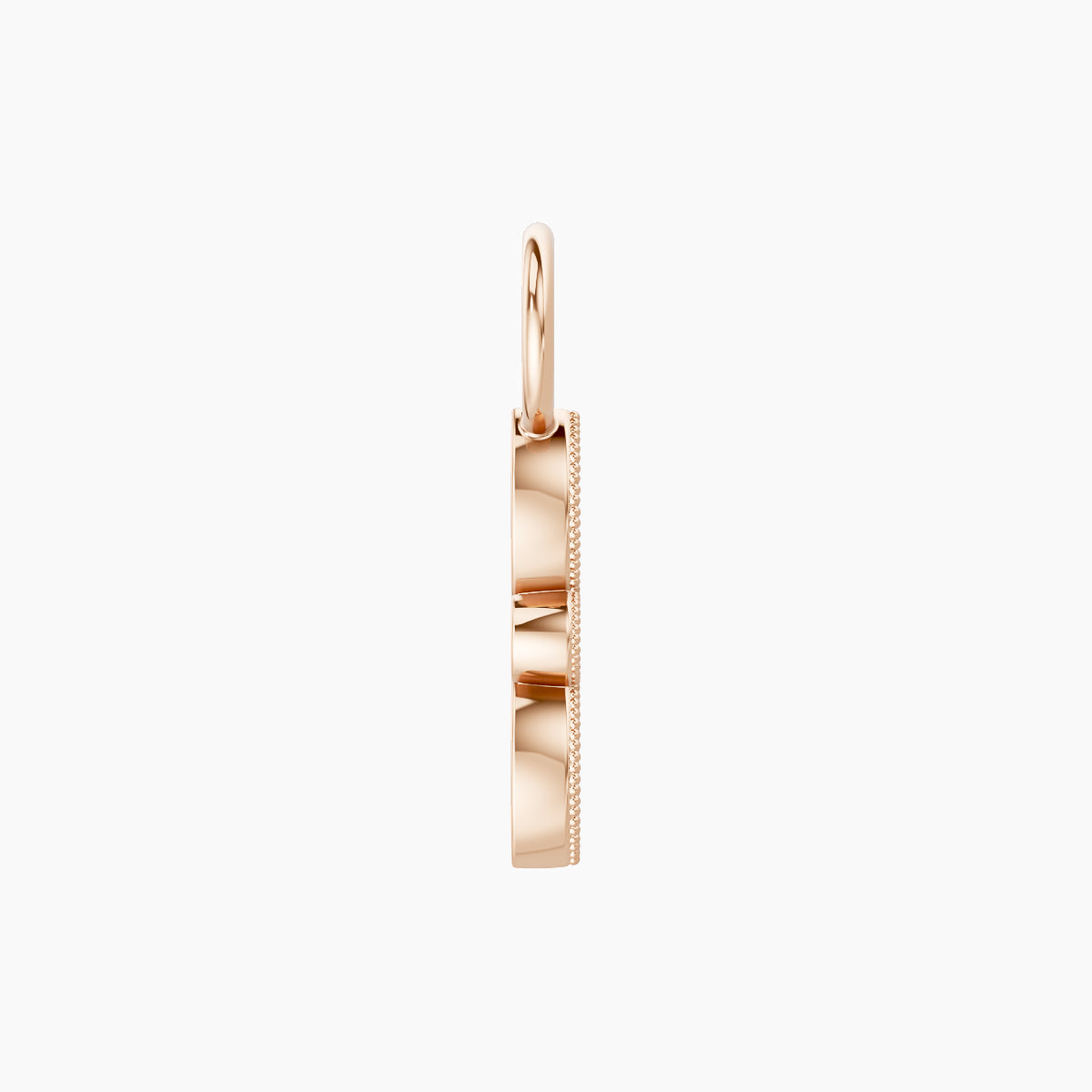 Roma | 18k Rose Gold 9 mm Diamond Charm