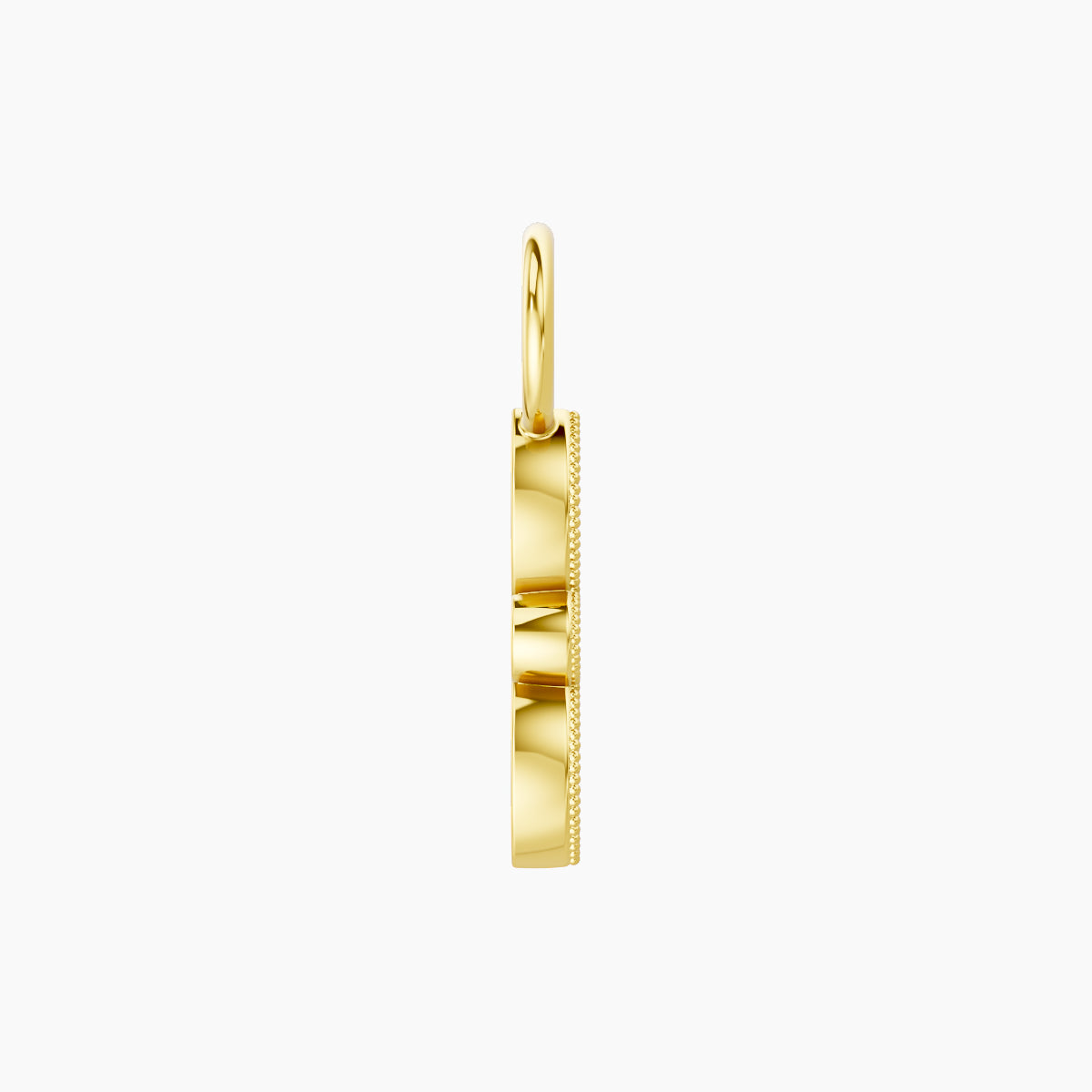 Roma | 18k Yellow Gold 9 mm Diamond Charm