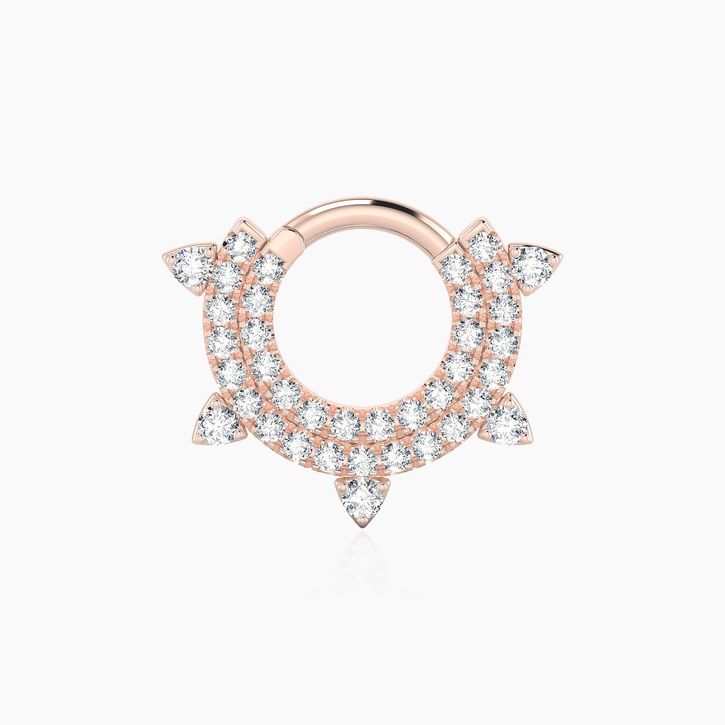 Saga | 18k Rose Gold 6.5 mm Diamond Septum Piercing