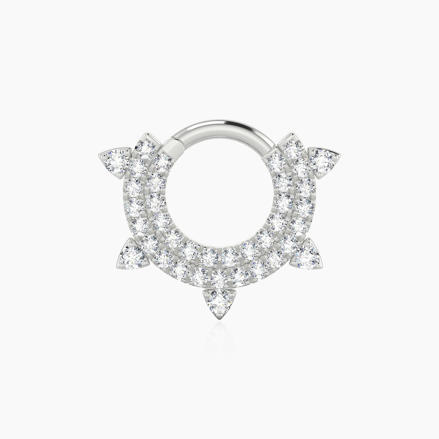 Saga | 18k White Gold 6.5 mm Diamond Septum Piercing