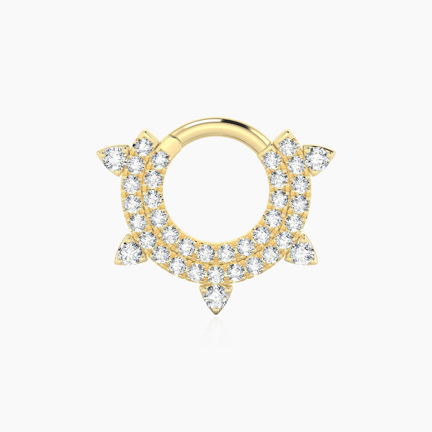 Saga | 18k Yellow Gold 6.5 mm Diamond Septum Piercing