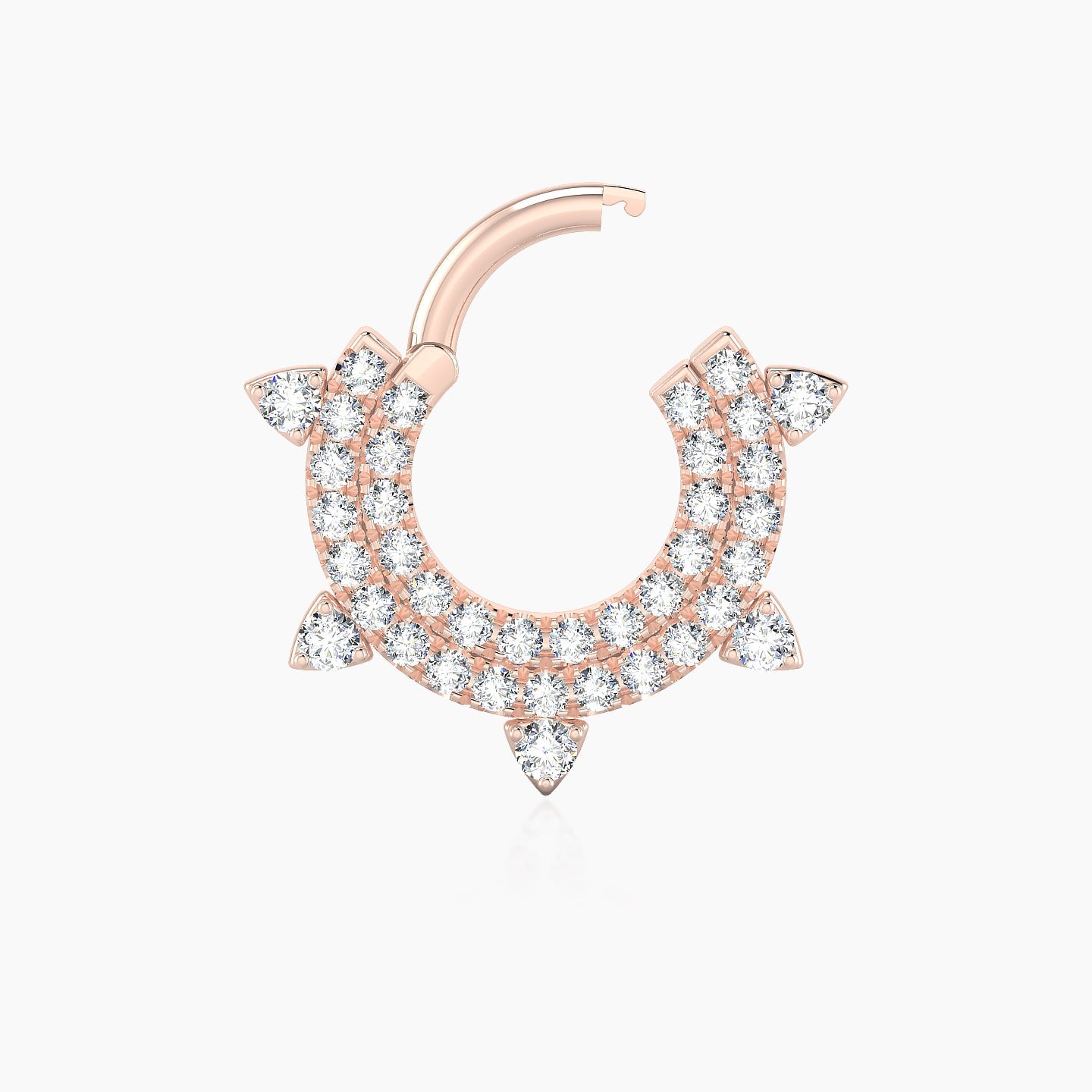 Saga | 18k Rose Gold 6.5 mm Diamond Septum Piercing