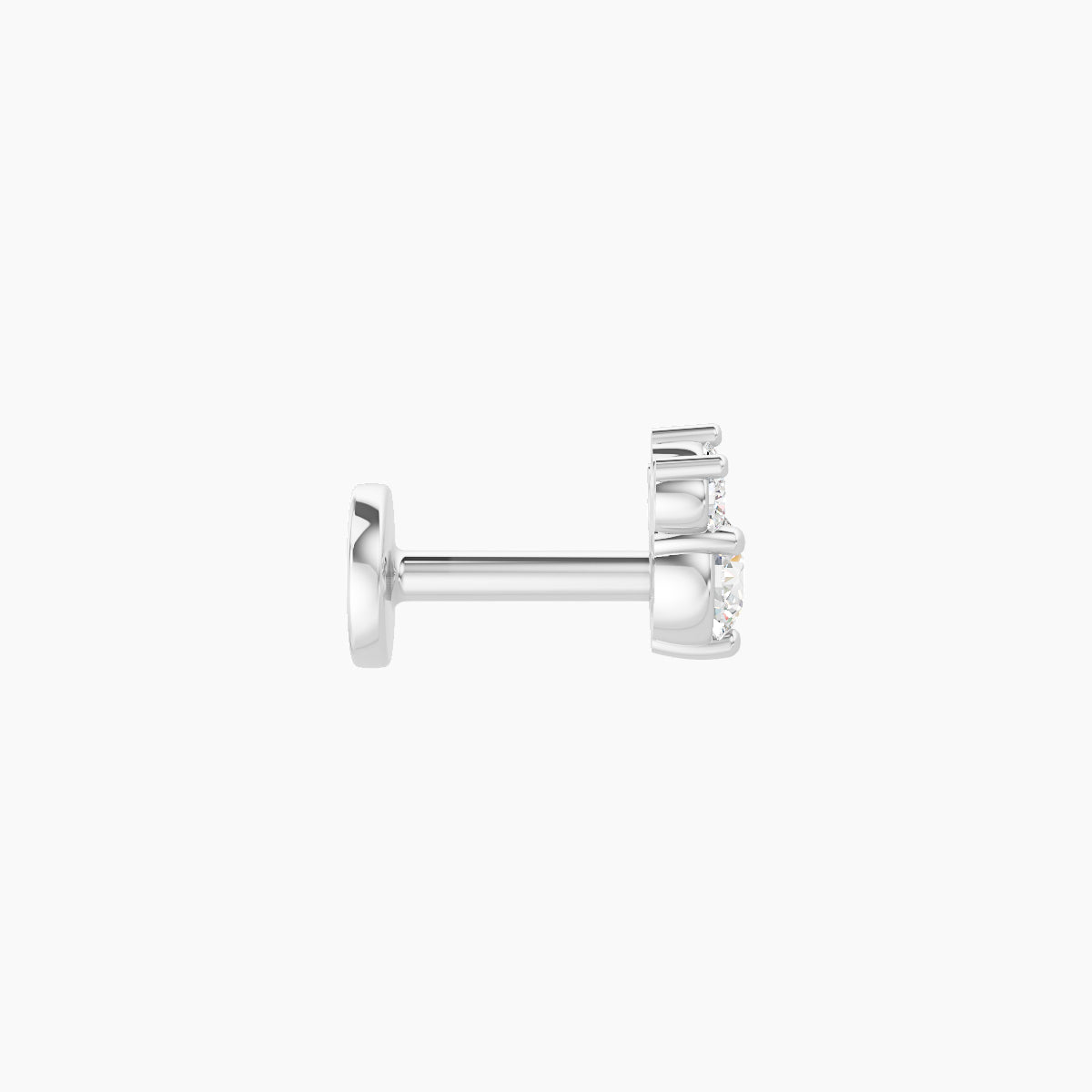 Sedna | 18k White Gold 5 mm 5 mm Diamond Piercing
