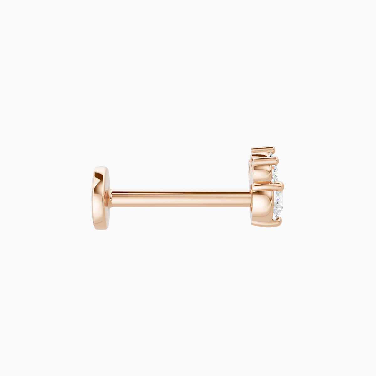 Sedna | 18k Rose Gold 5 mm 8 mm Diamond Piercing