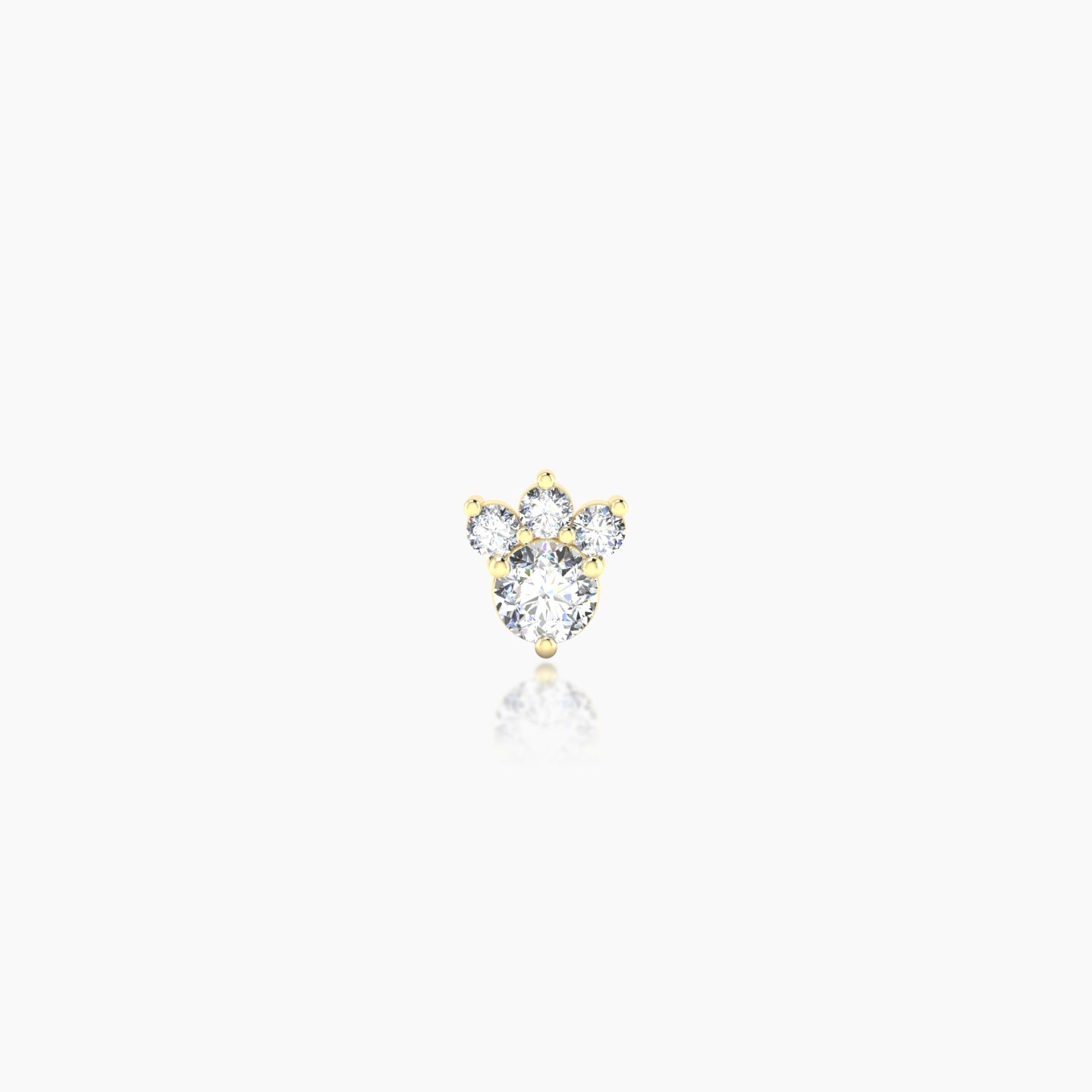 Sedna | 18k Yellow Gold 5 mm 8 mm Diamond Piercing