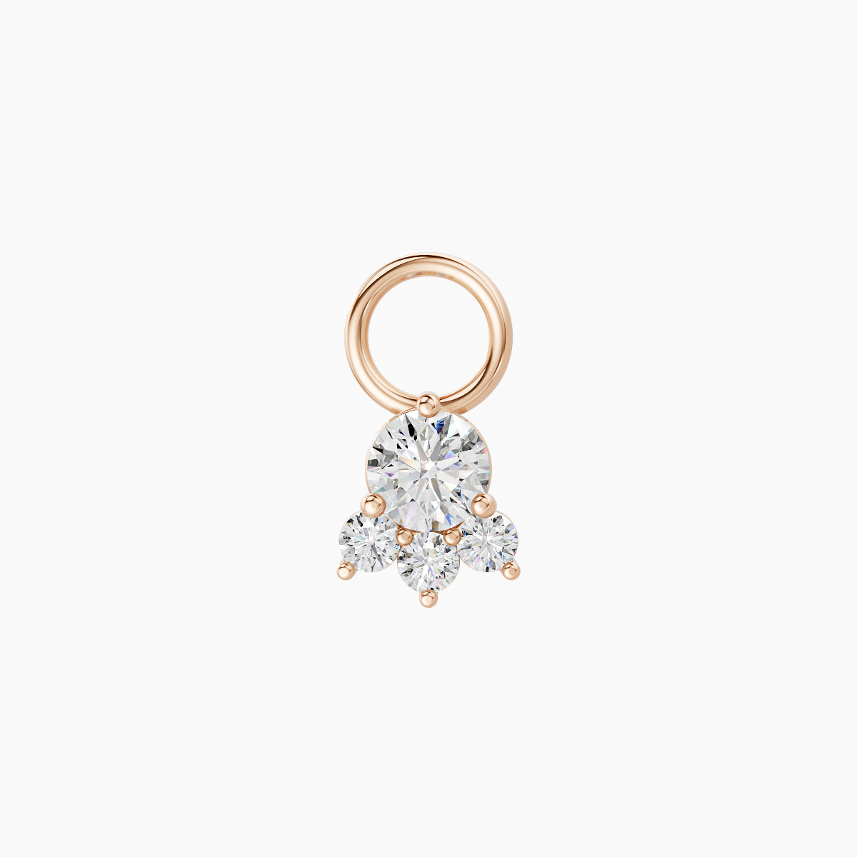Sedna | 18k Rose Gold 5.5 mm Diamond Charm