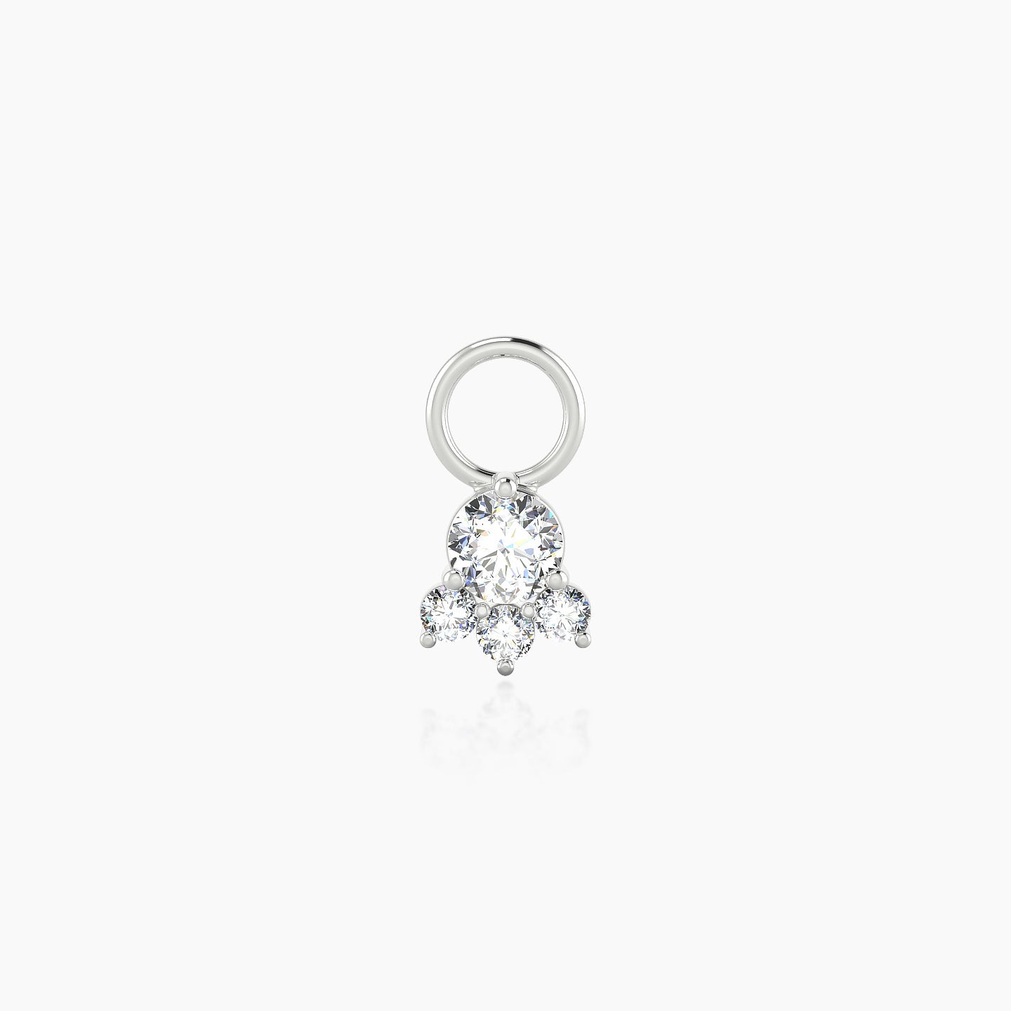 Sedna | 18k White Gold 5.5 mm Diamond Charm