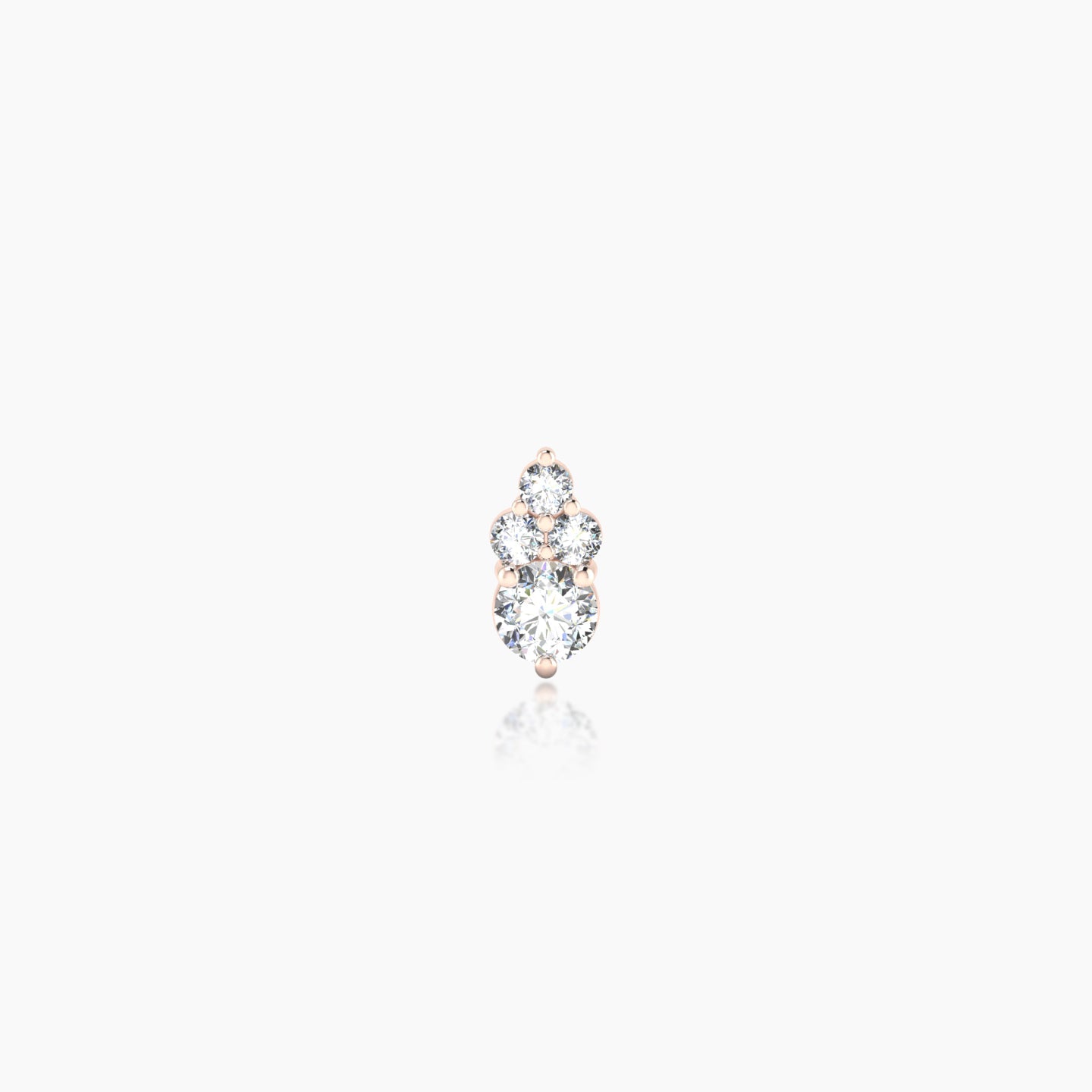 Sif | 18k Rose Gold 5.5 mm 5 mm Diamond Piercing