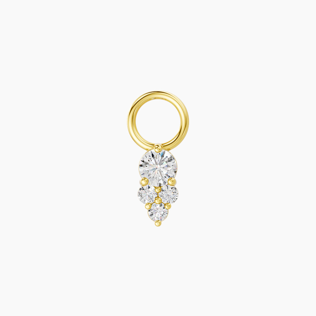 Sif | 18k Yellow Gold 5.5 mm Diamond Charm