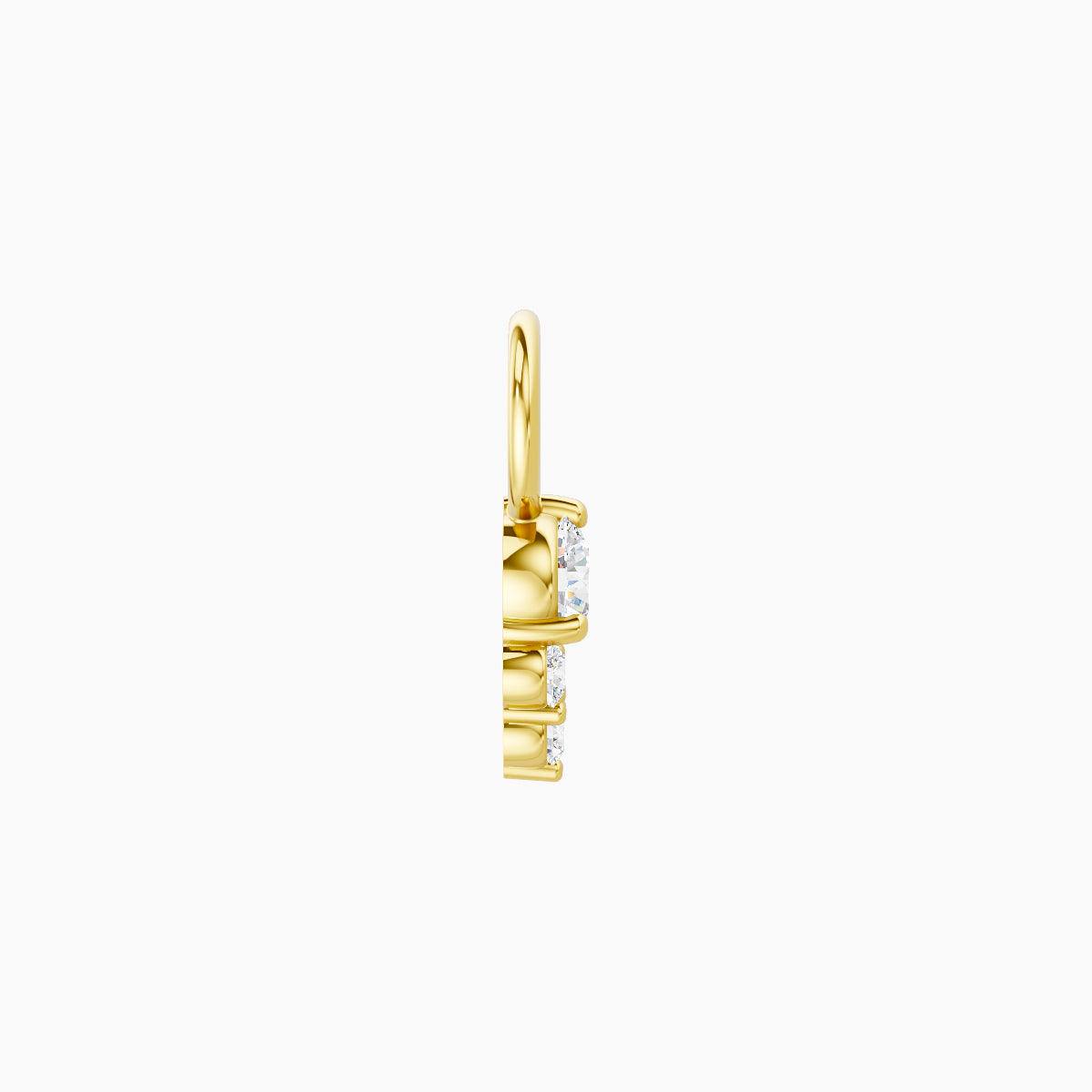 Sif | 18k Yellow Gold 5.5 mm Diamond Charm