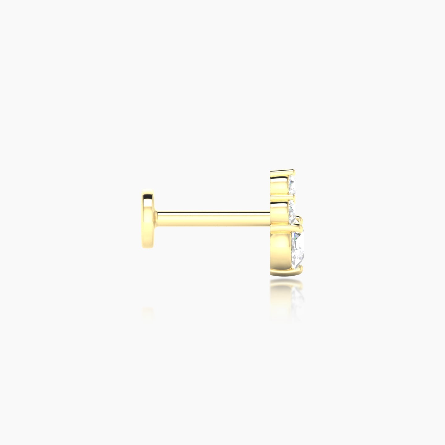 Sif | 18k Yellow Gold 6.5 mm 6.5 mm Diamond Nose Piercing