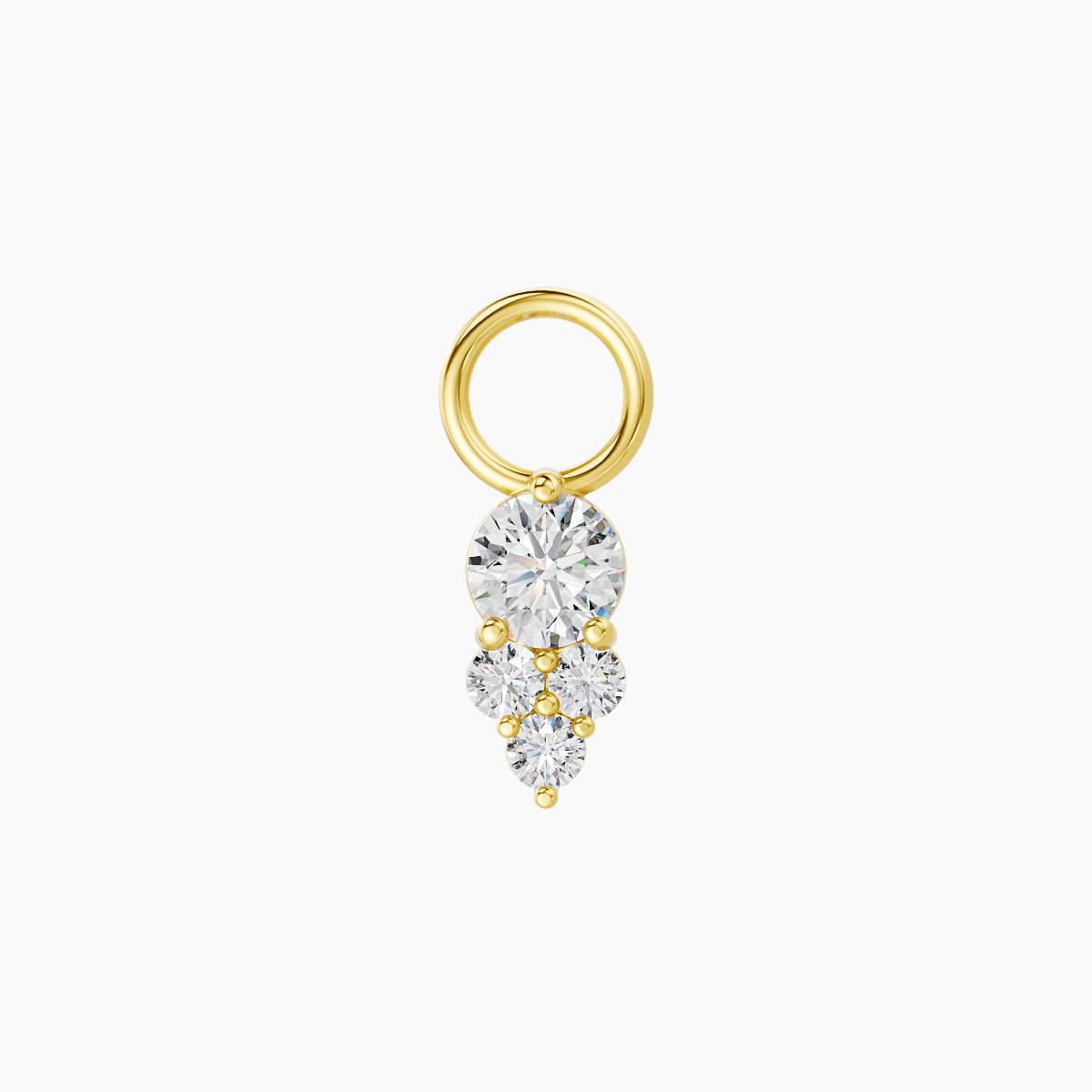 Sif | 18k Yellow Gold 6.5 mm Diamond Charm